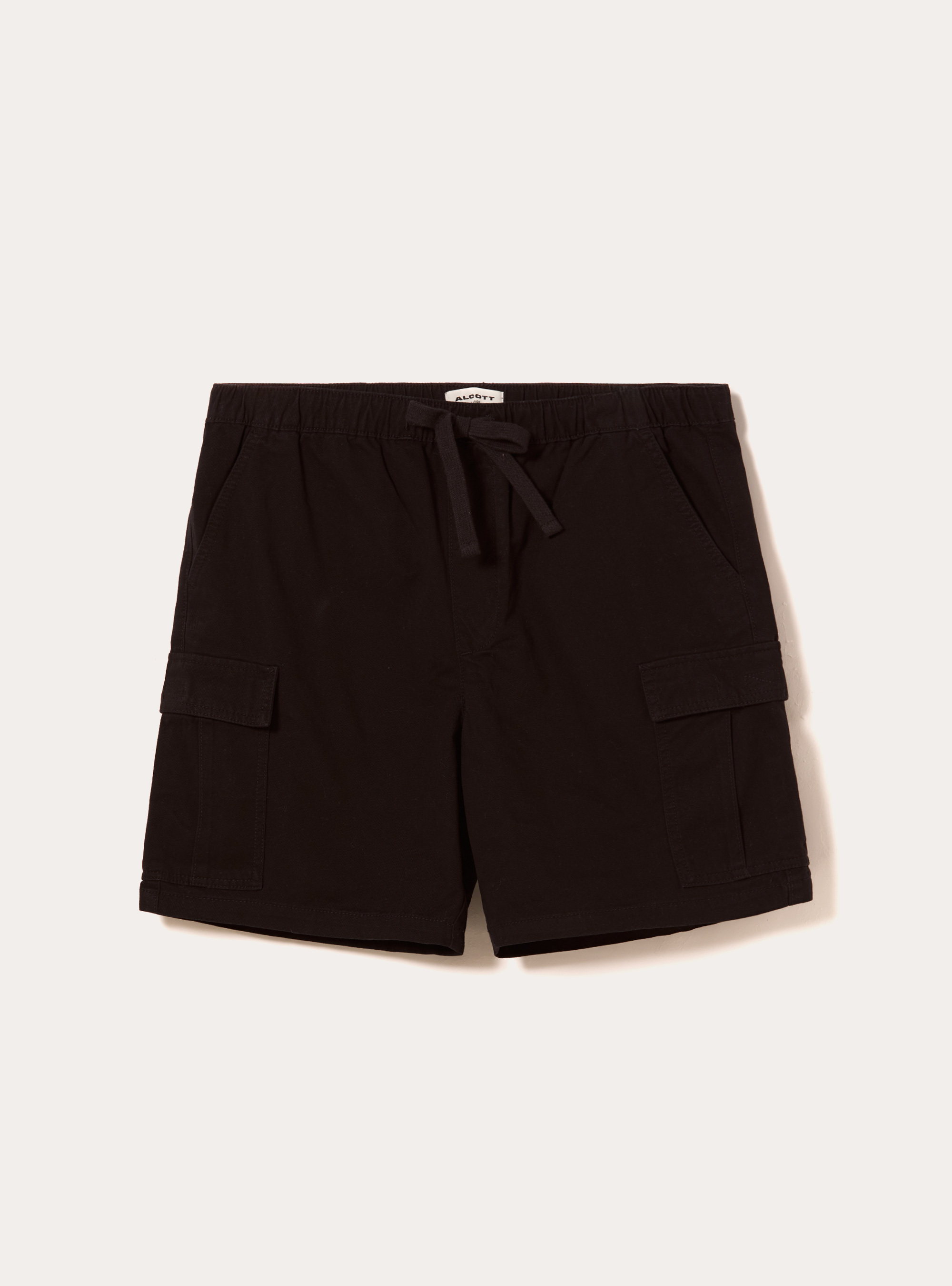 Cargo-Bermudashorts aus Twill mit Kordelzug, BK1 BLACK