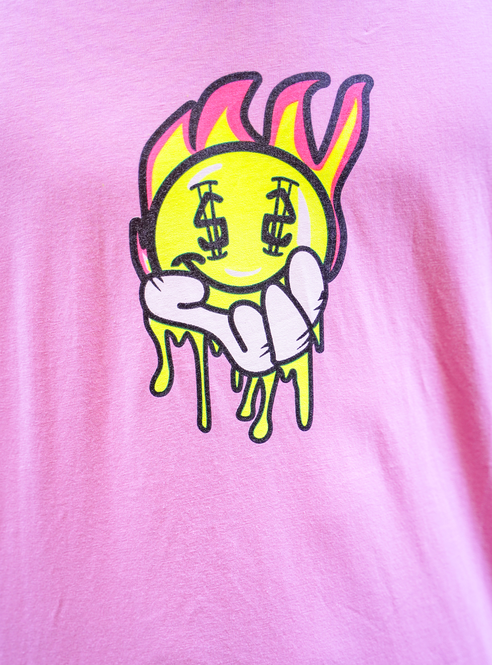 T-shirt with Smile Collection print, PK2 MEDIUM PINK