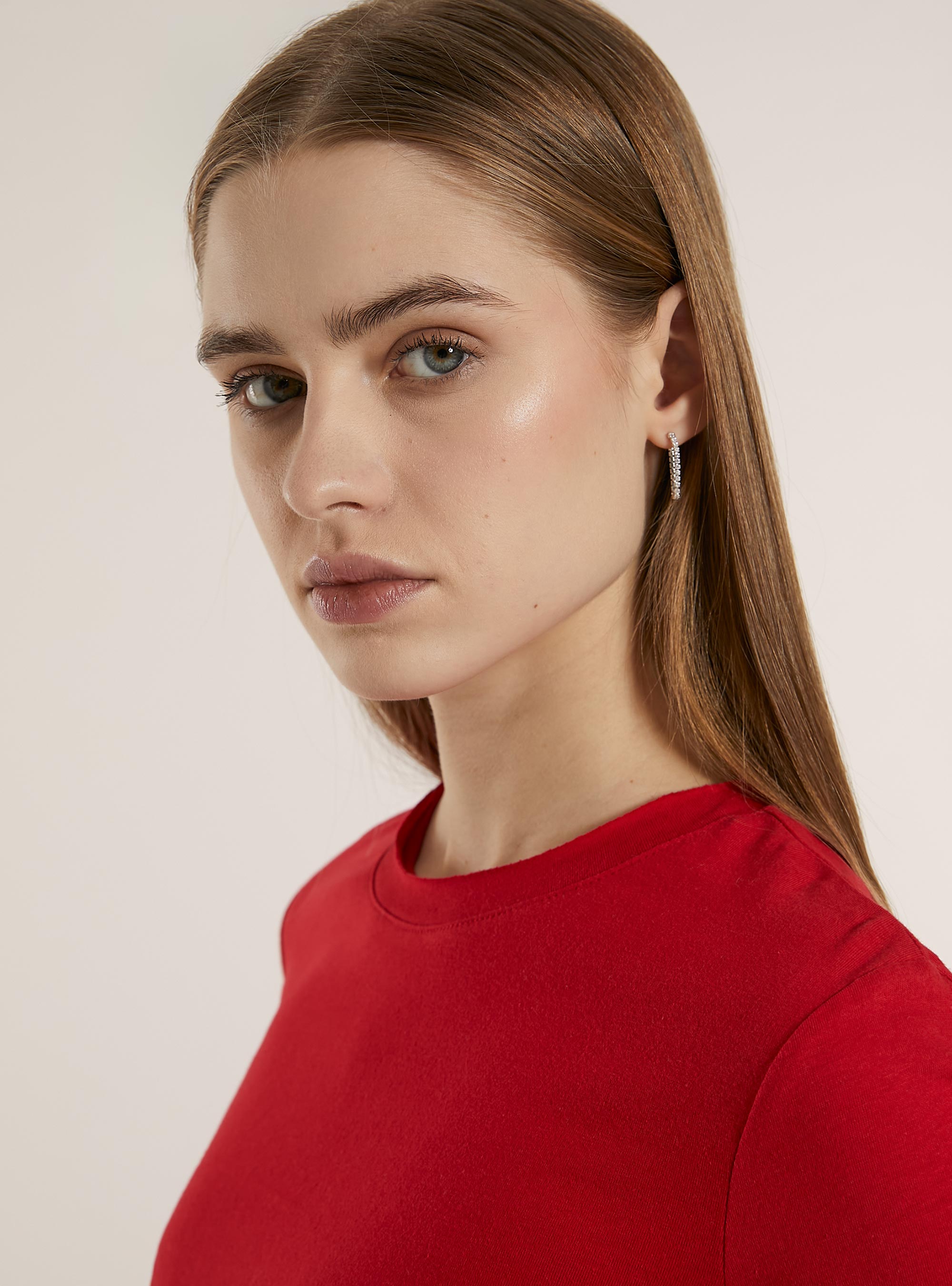 Maglietta basic a maniche lunghe, RD2 RED MEDIUM