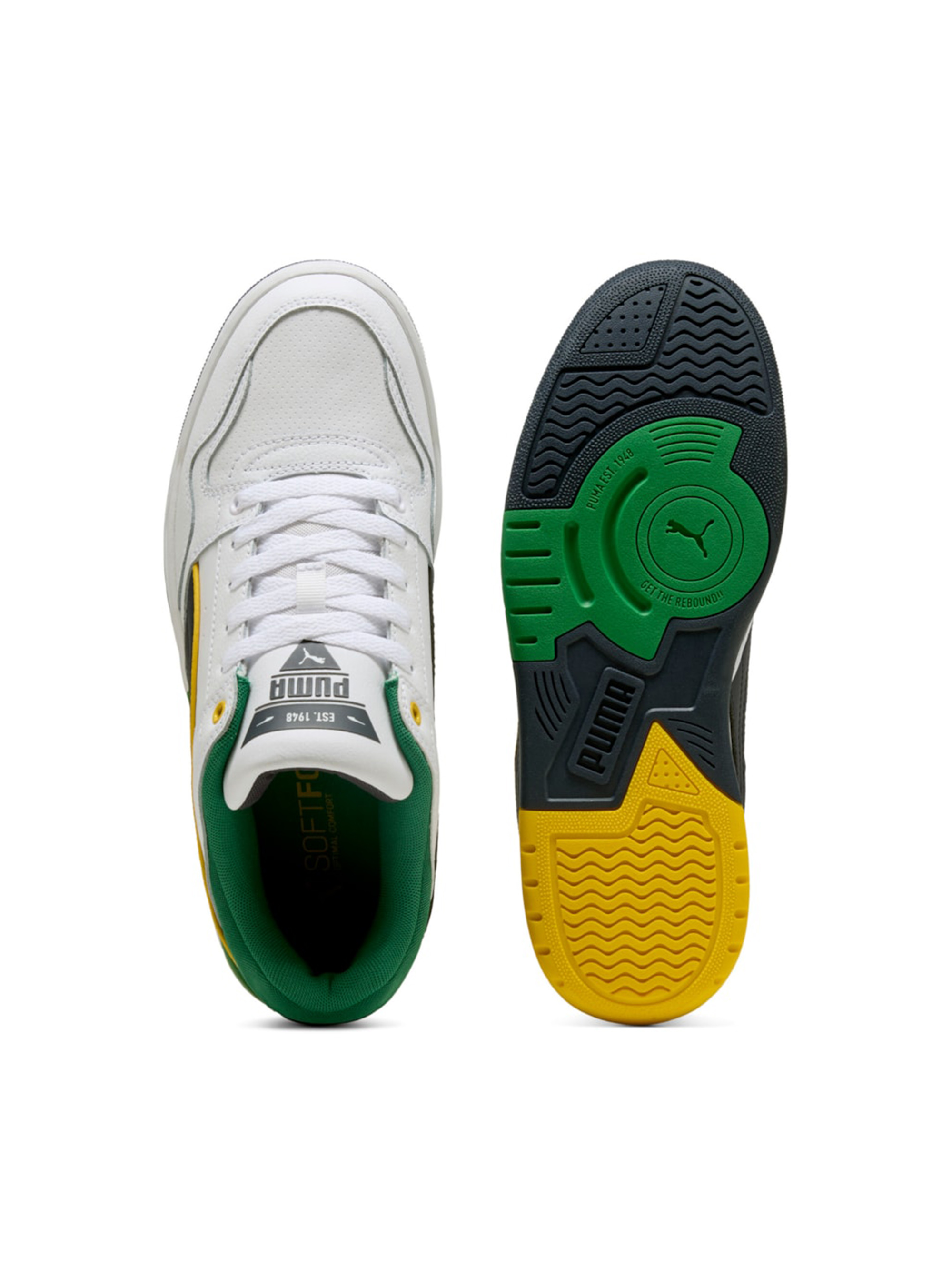 Puma Retro Rebound Shoes, BIANCO/VERDE BV