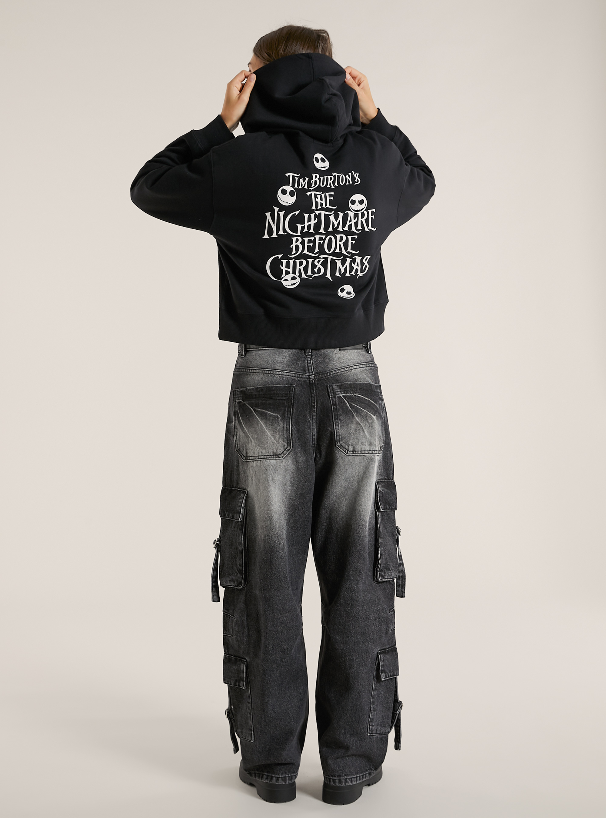 The Nightmare Before Christmas Sweatshirt / Alcott, BK1 BLACK