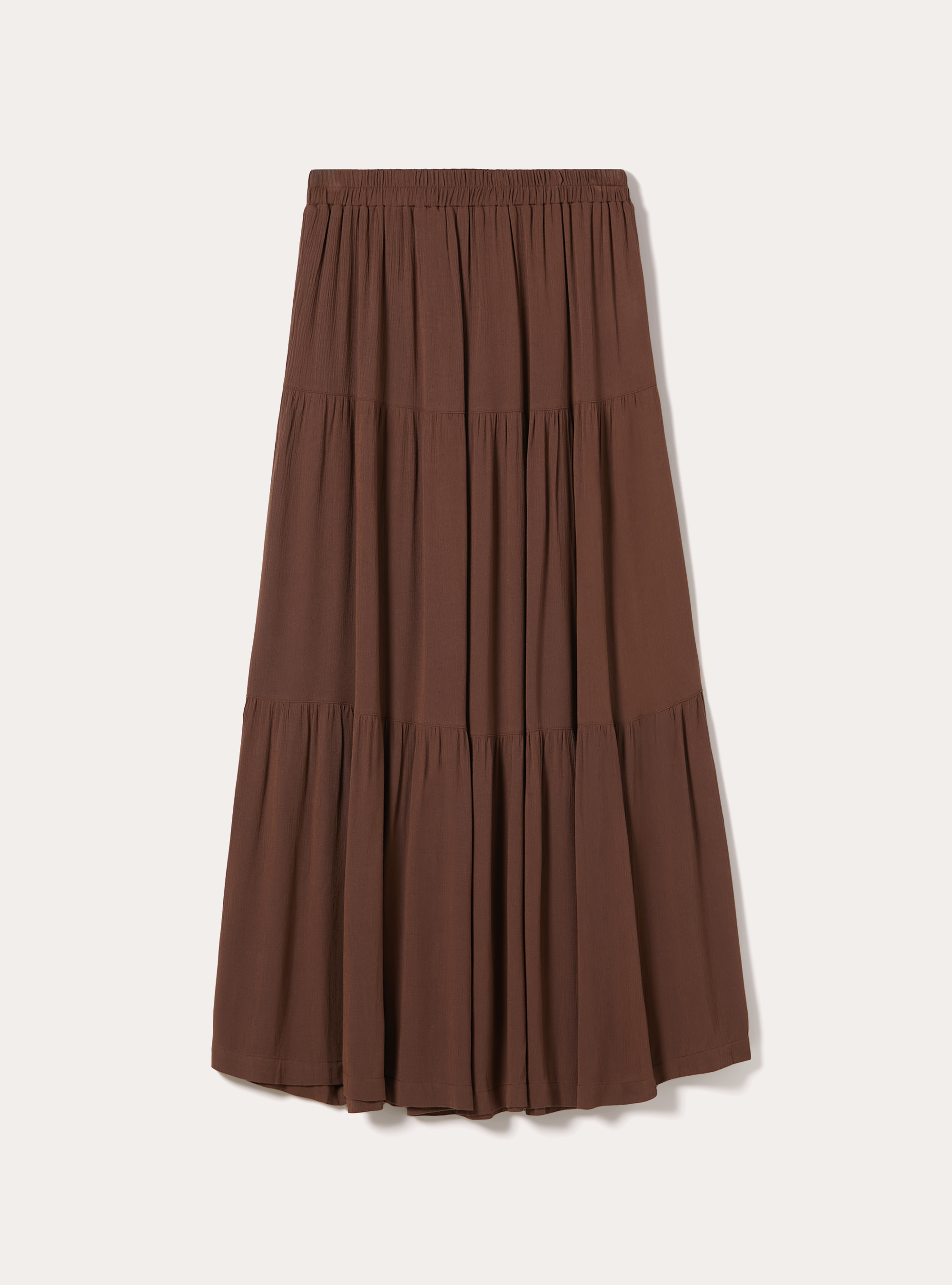 Falda larga boho, BR3 BROWN LIGHT