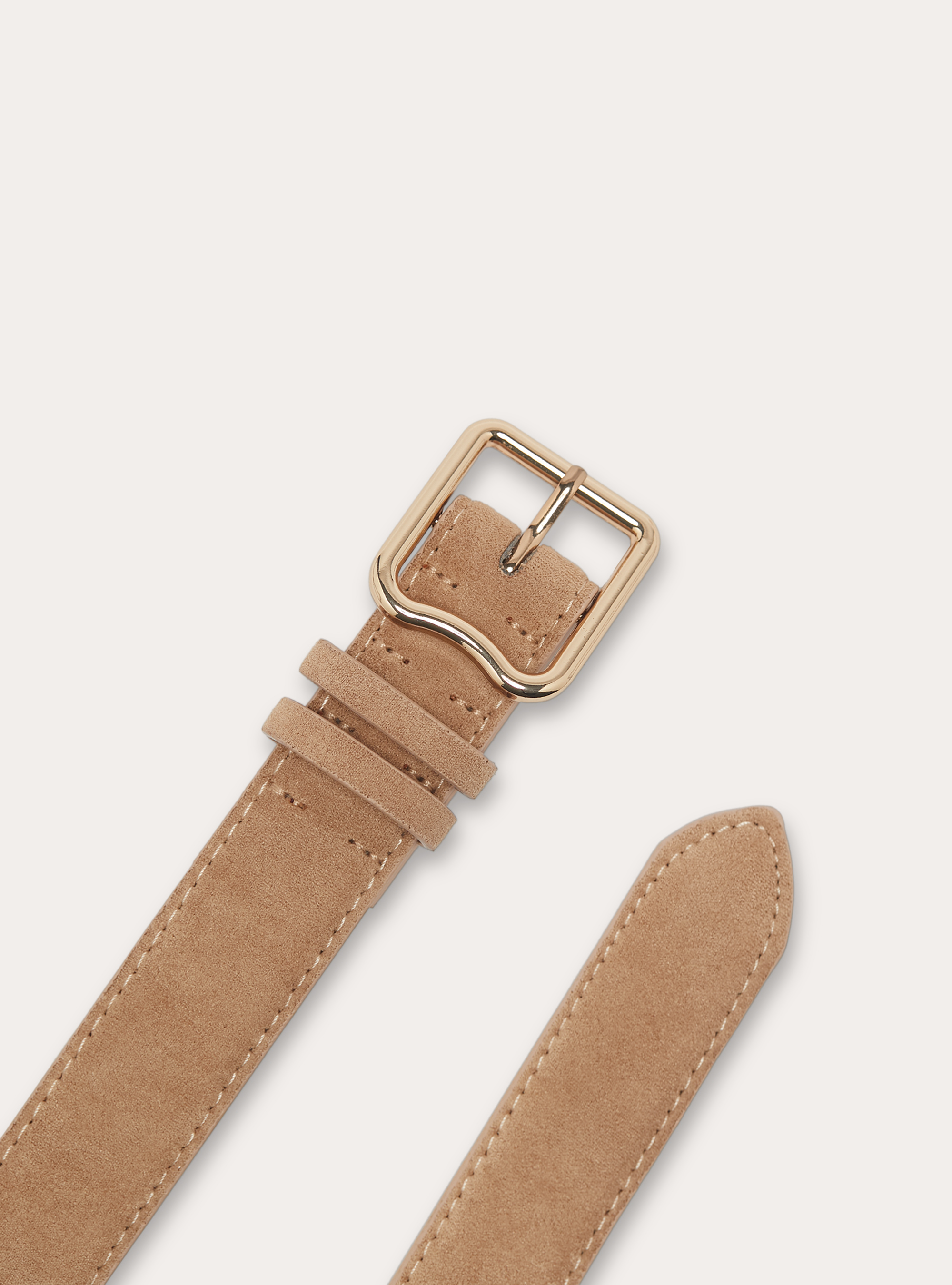 Ceinture en daim, BG2 BEIGE MEDIUM