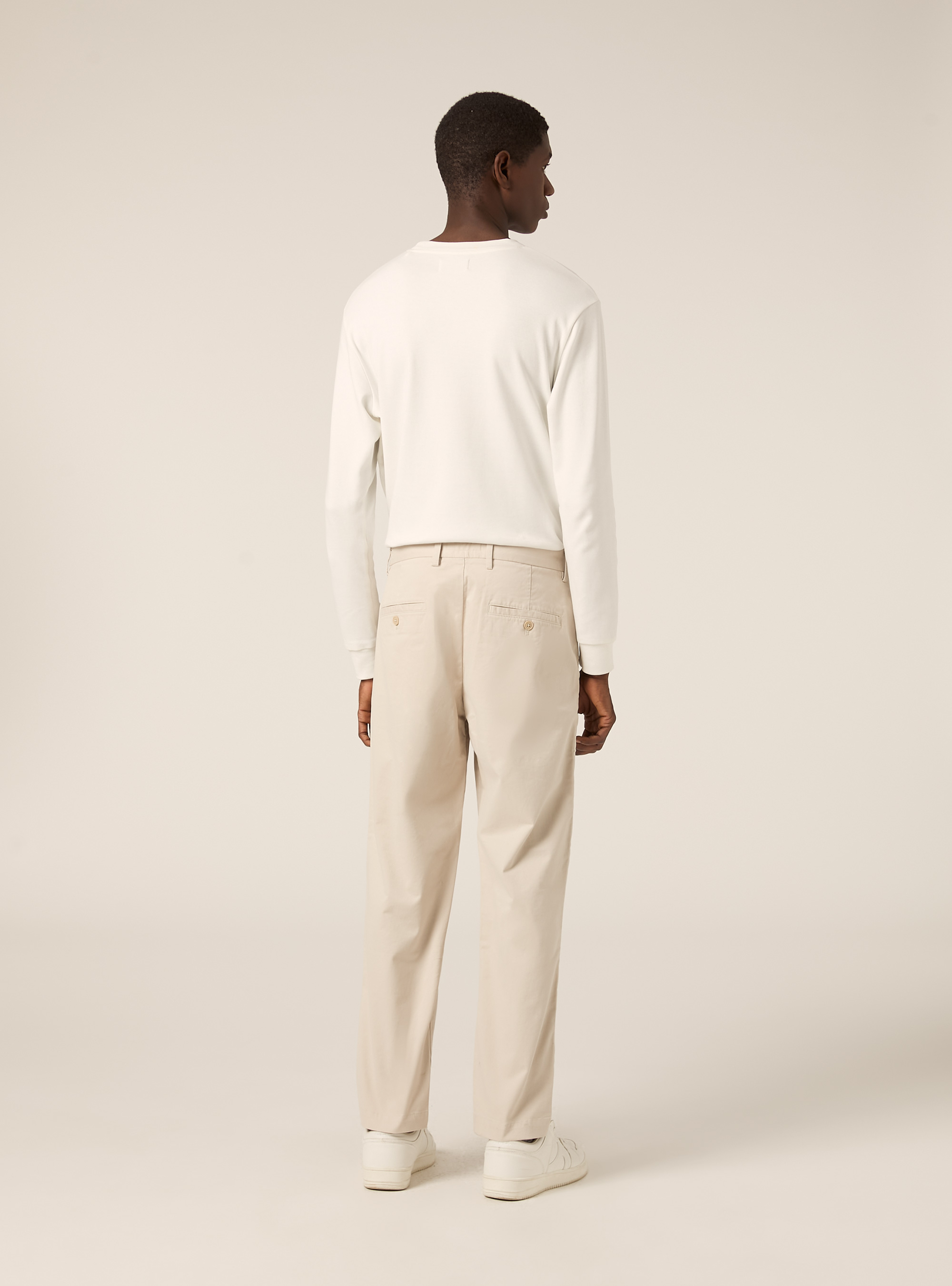 Slim Fit Chino-Hose aus Stretch-Twill, BG3 BEIGE LIGHT