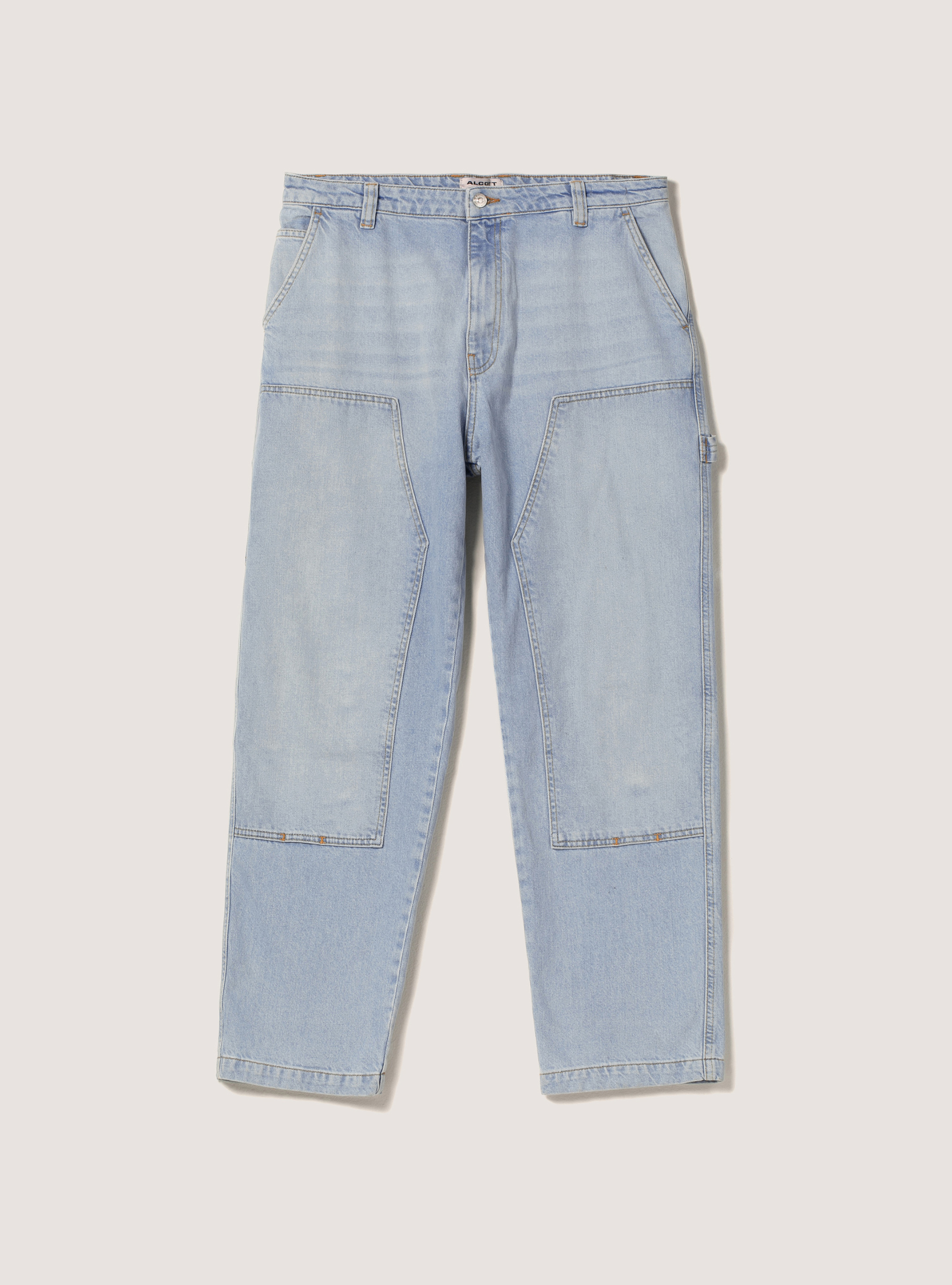 Cotton carpenter jeans, D006 AZURE