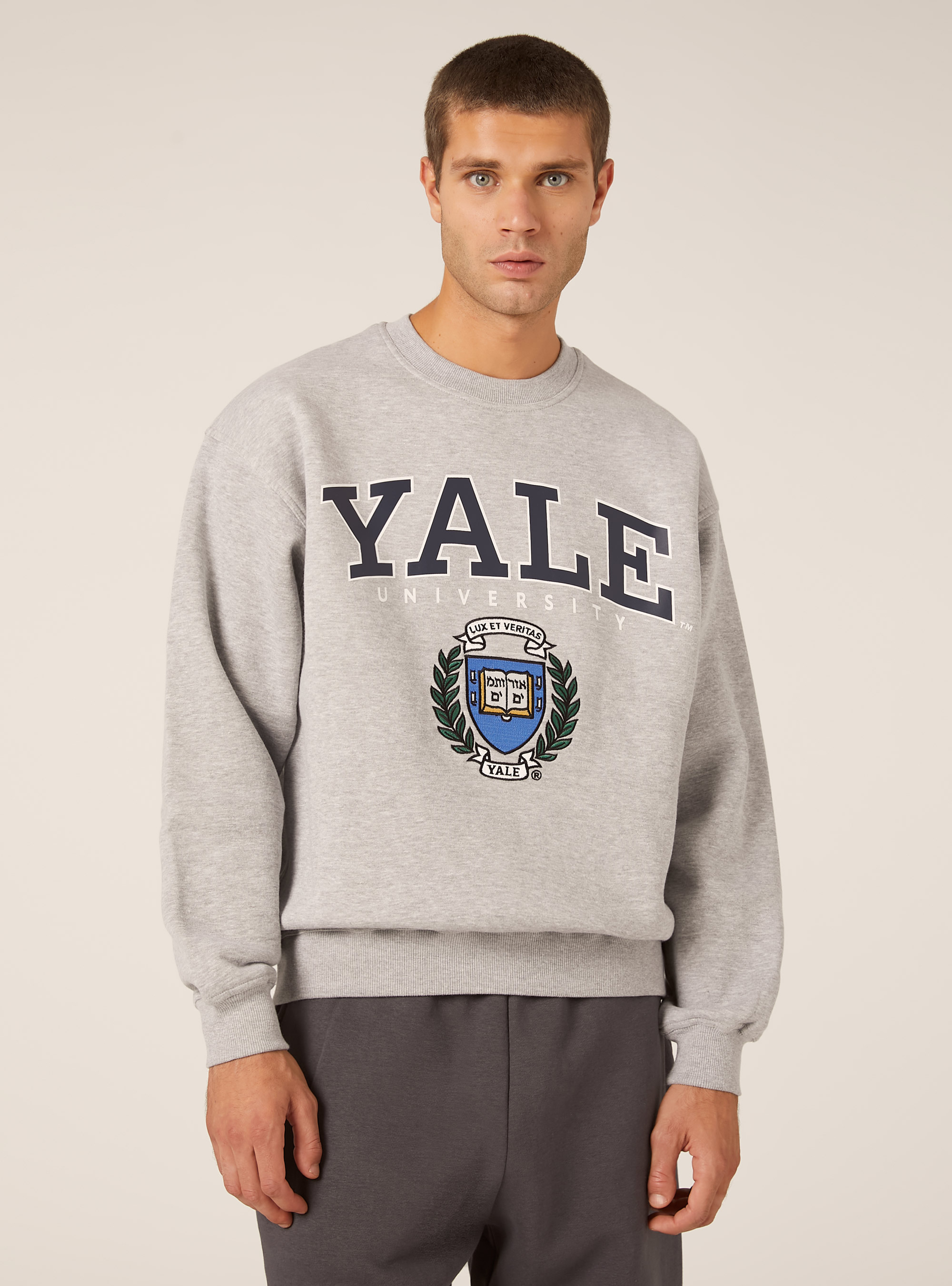 Yale / Alcott Sweatshirt, MGY2 GREY MEL MEDIUM