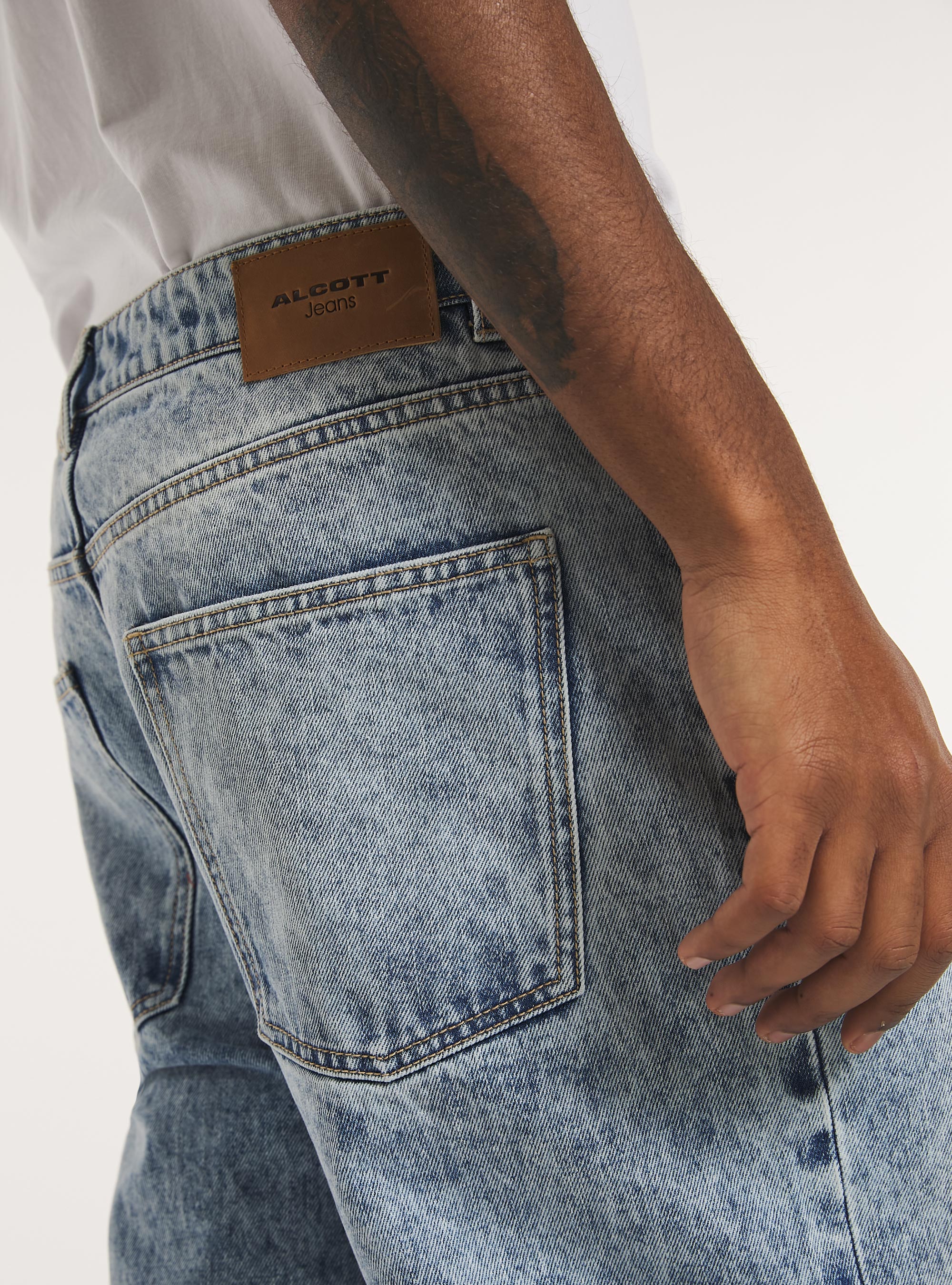 Baggy fit jeans, D006 AZURE