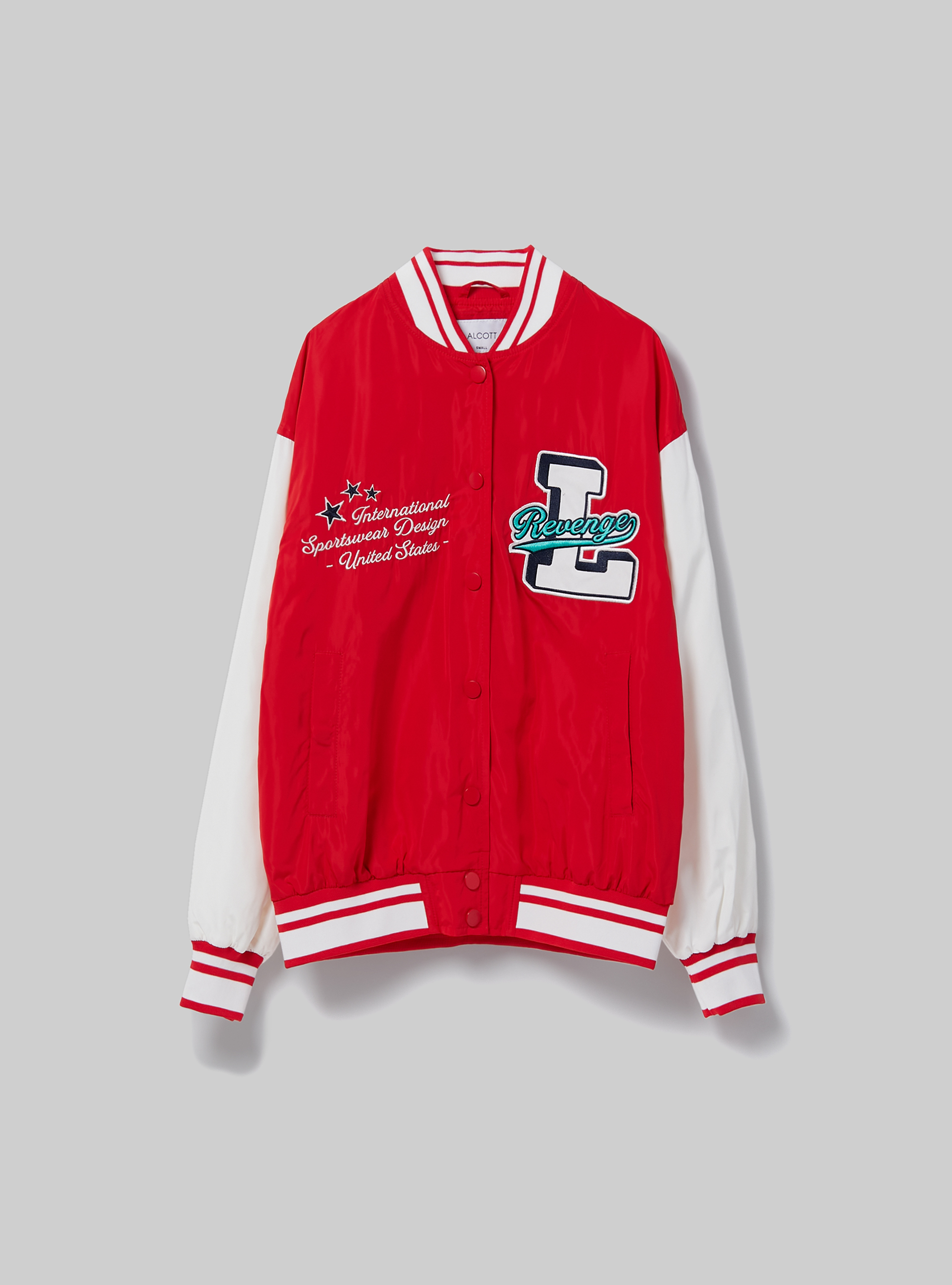 Cazadora con parche universitario, RD2 RED MEDIUM