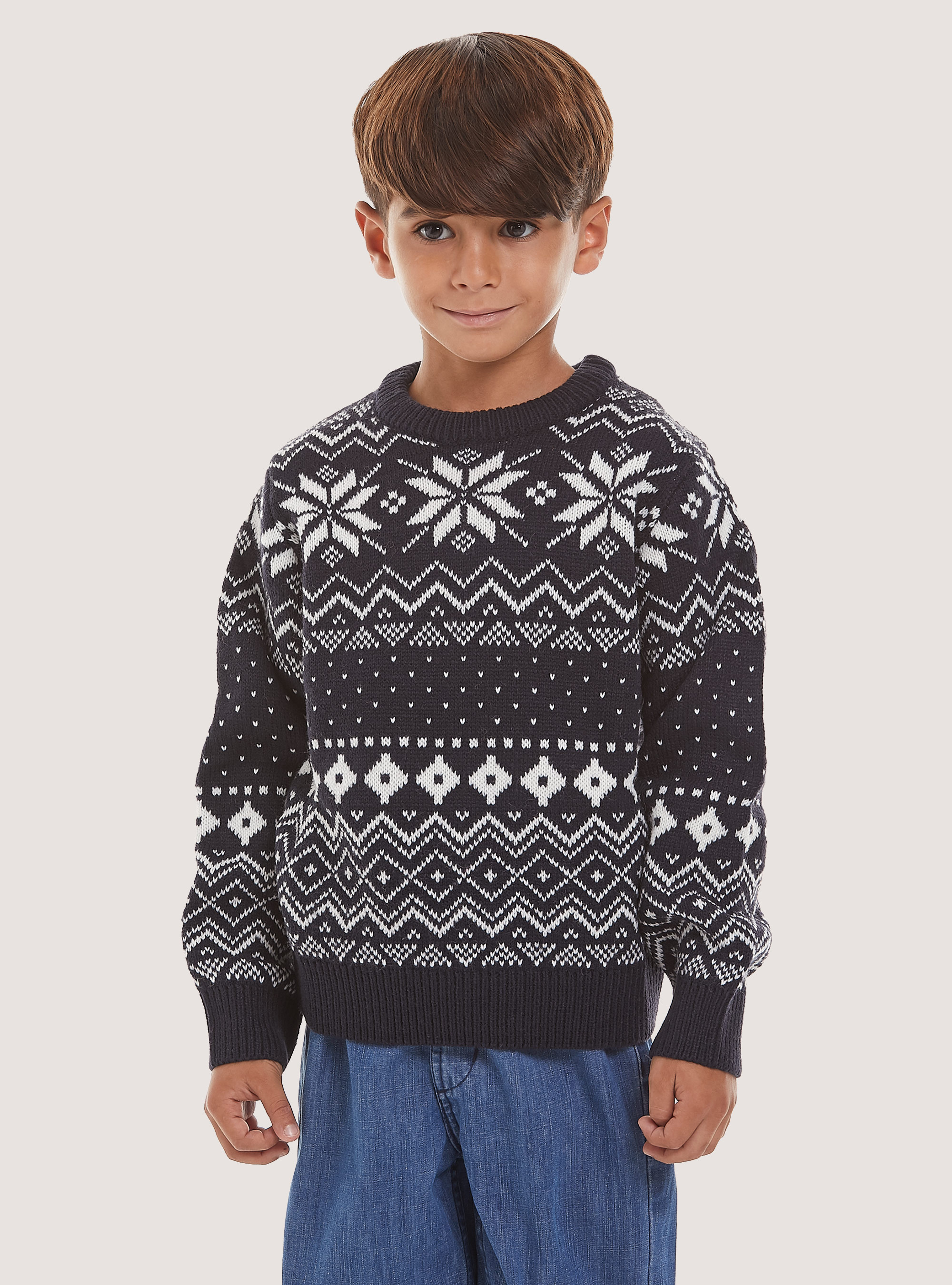 Colección Familiar de Navidad Mini Me Pullover, NA1 NAVY DARK