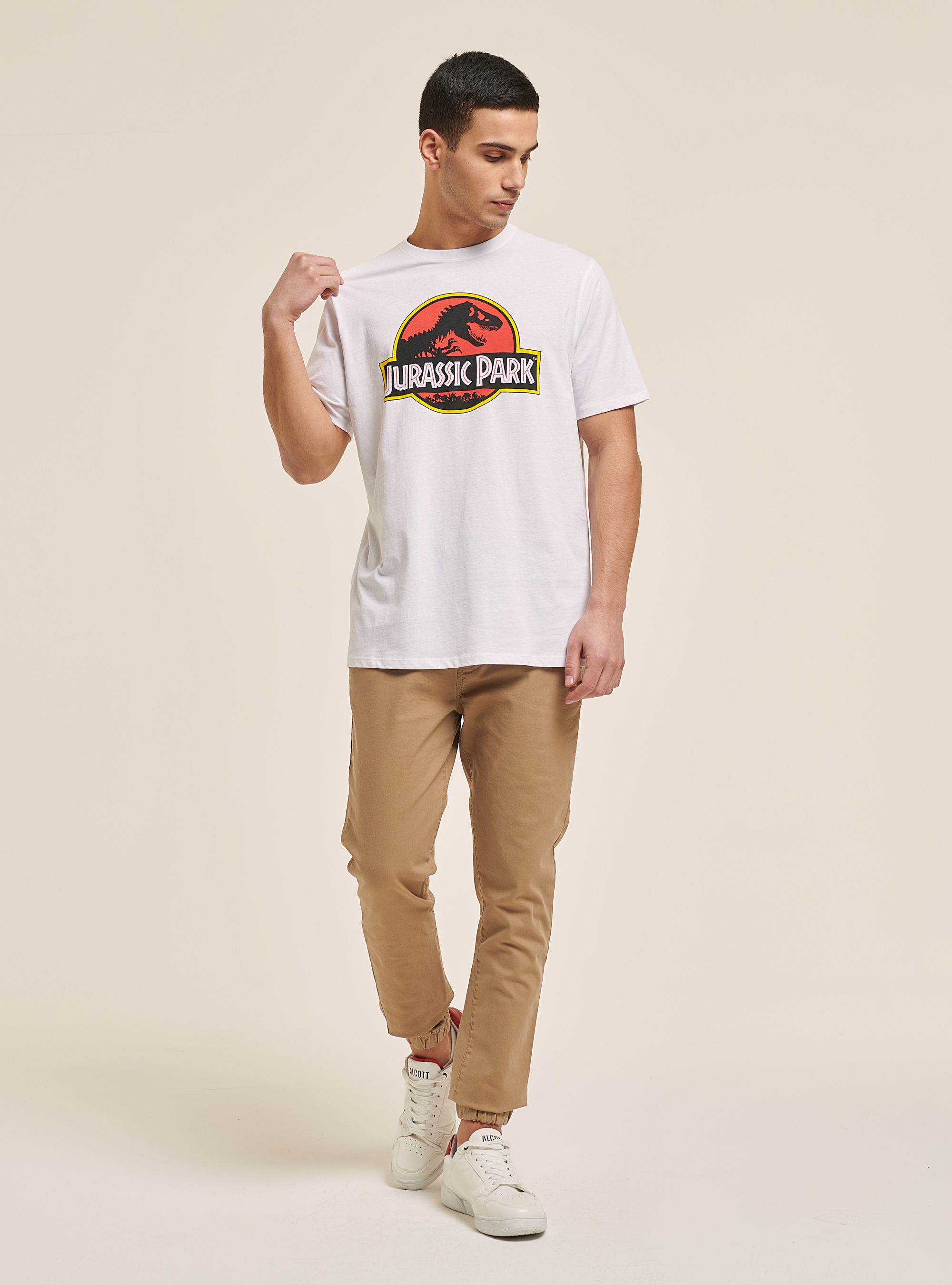 Jurassic Park x Alcott T-shirt, WHITE