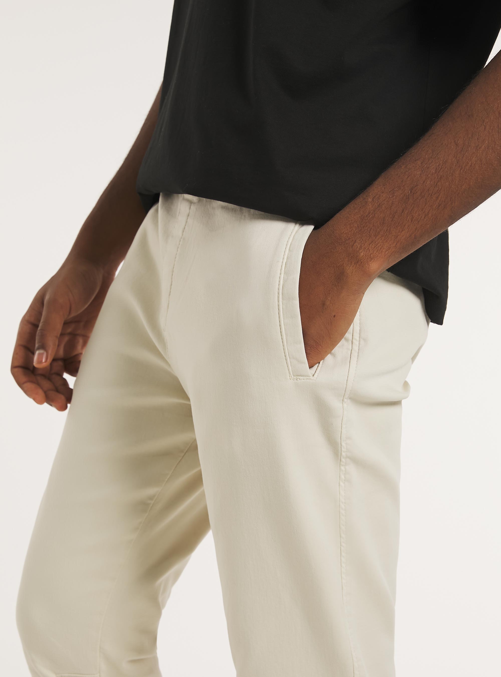 Pantalon de jogging en coton, SA3 SAND LIGHT