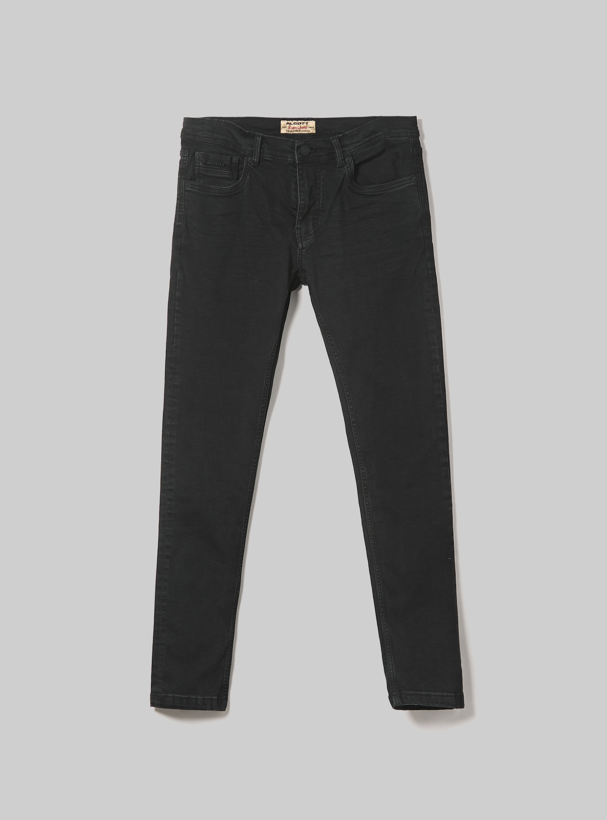 Super skinny jeans in stretch denim, D000 BLACK