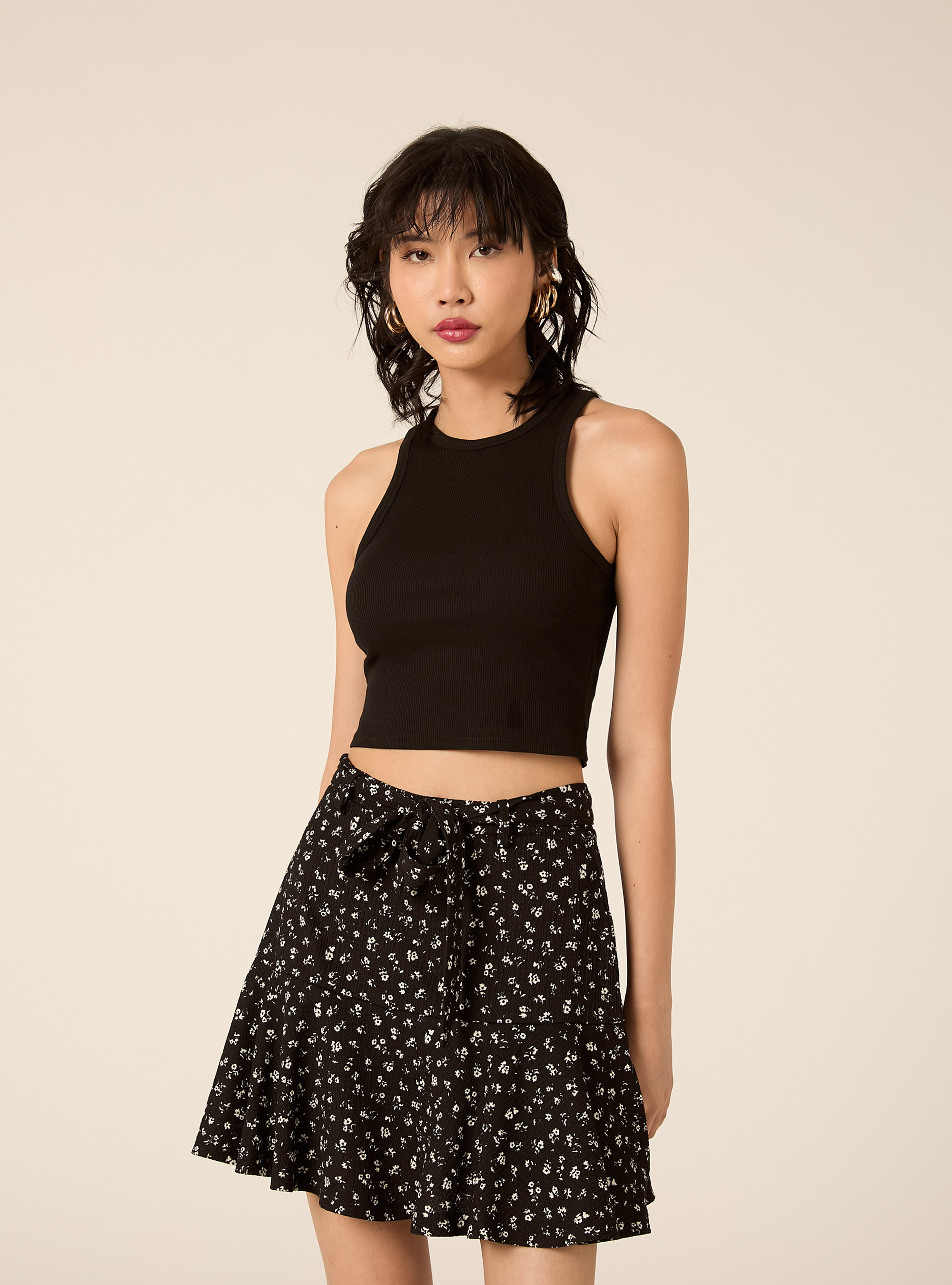 Canotta basic in cannete', BK1 BLACK