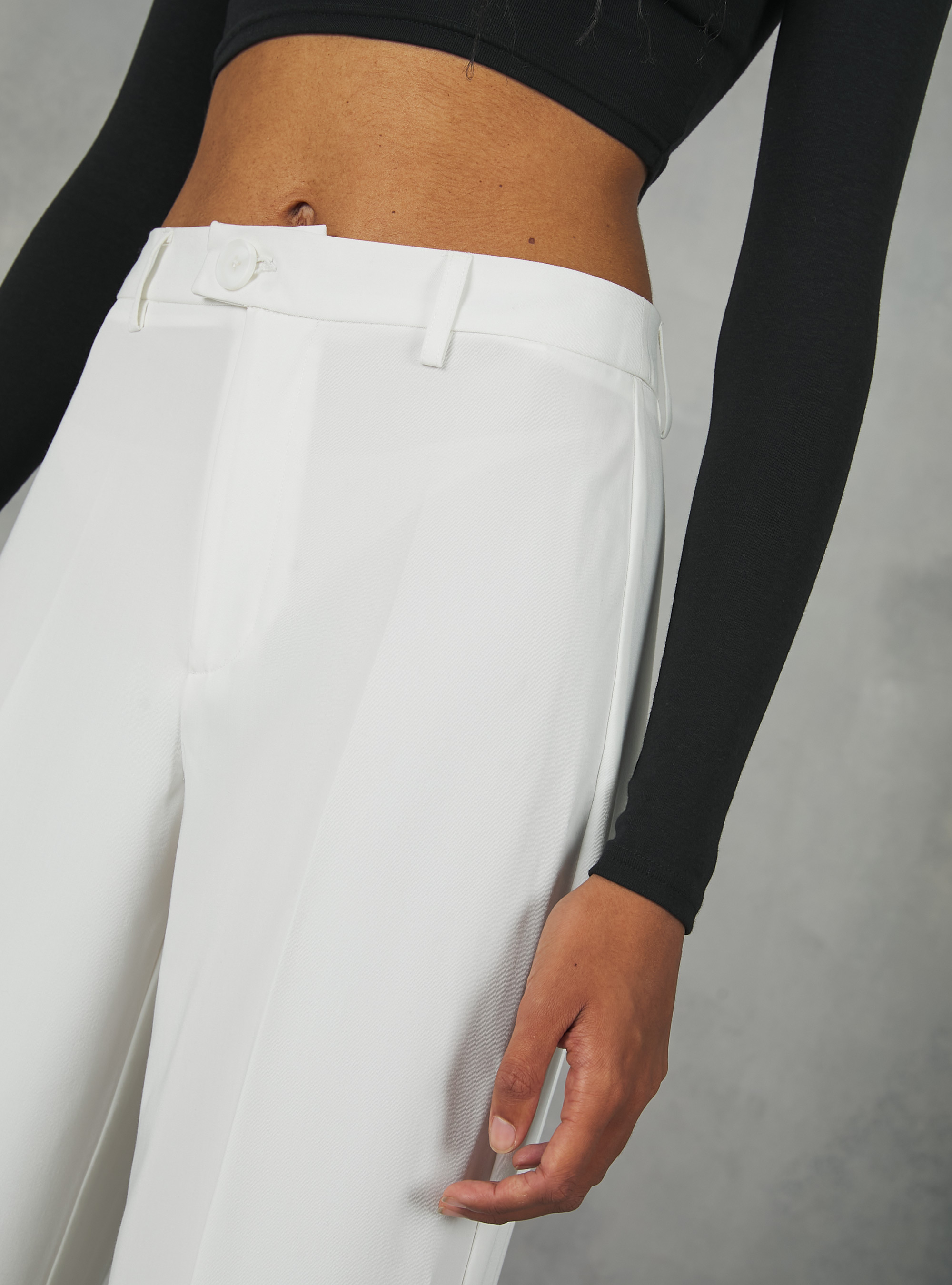 Gerade geschnittene Hose, WH1 OFF WHITE