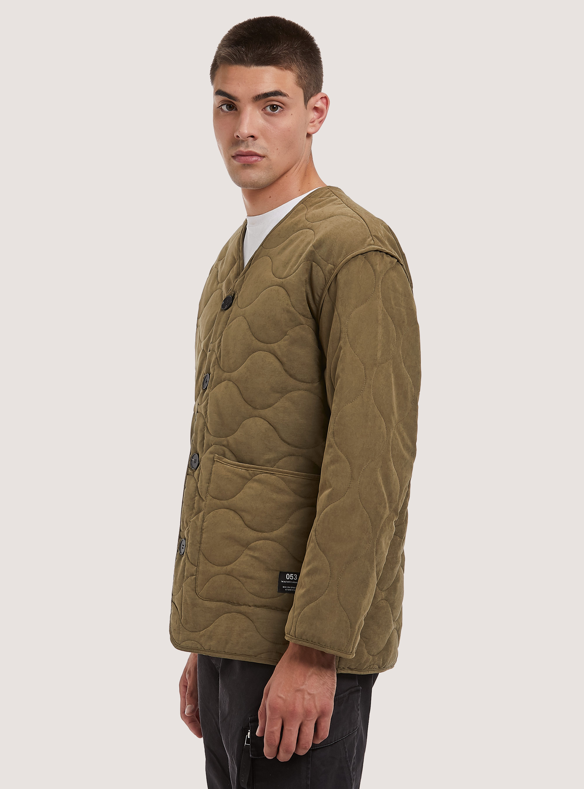 Quilted jacket with recycled padding, KY2 KAKY MEDIUM