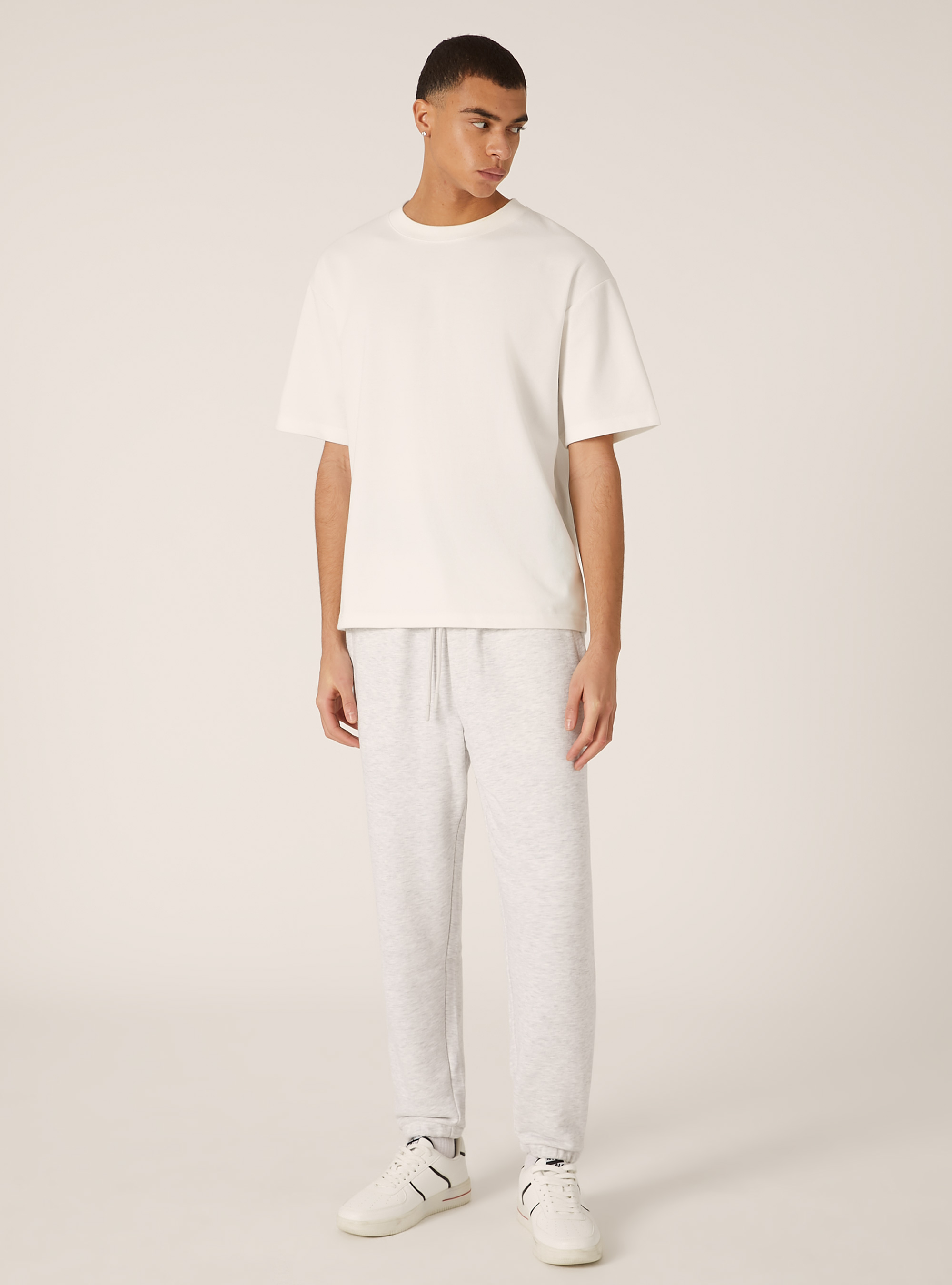 Pantaloni jogger in felpa, MGY3 GREY MEL LIGHT