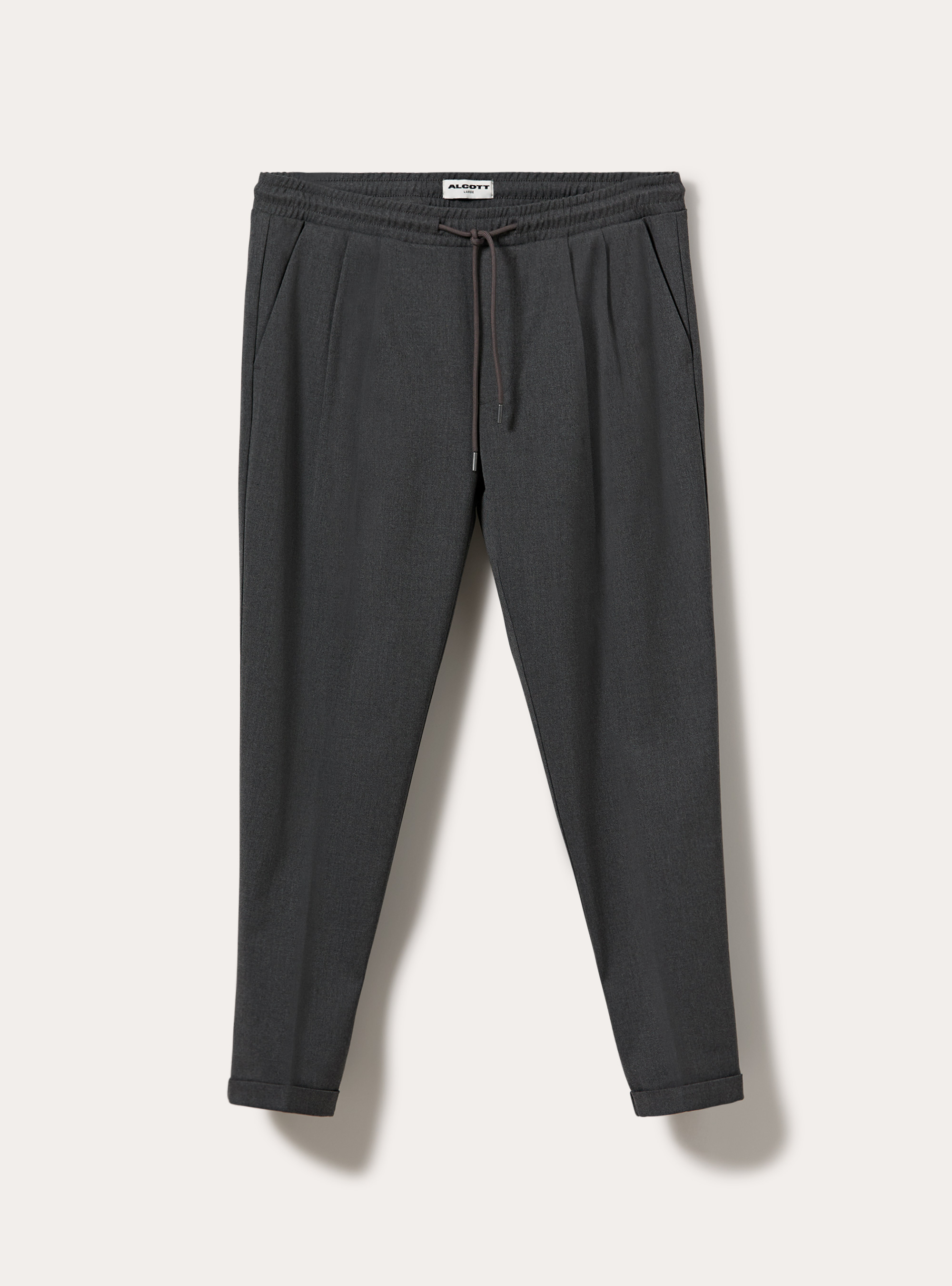 Pantalone jogger in twill, MGY1 GREY MEL DARK