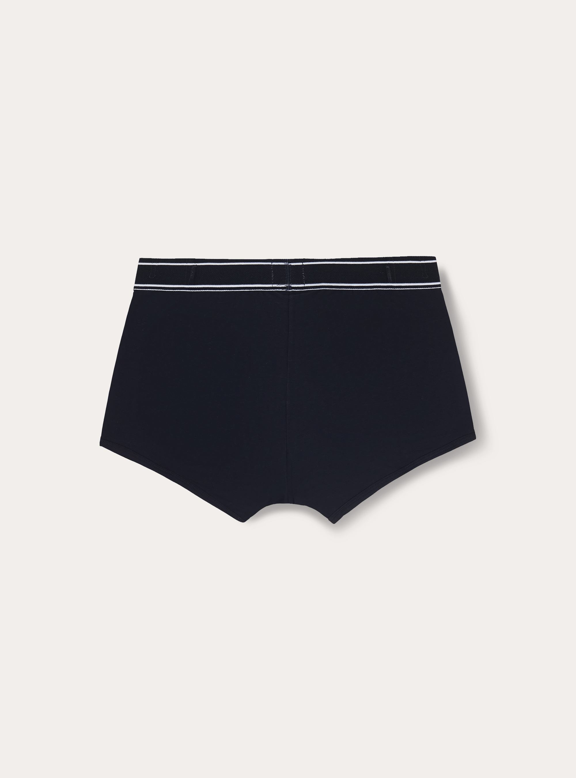 Stretch cotton boxer shorts with logo, NA1 NAVY DARK