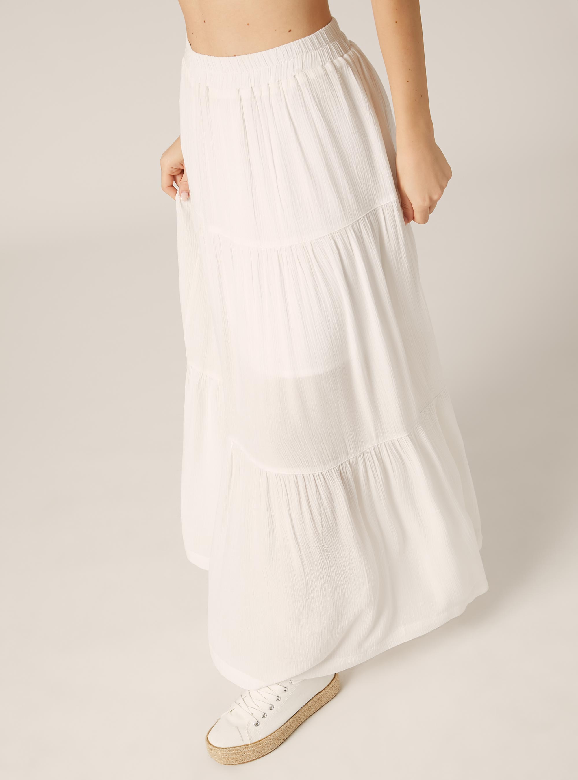 Gonna lunga boho, WH3 WHITE