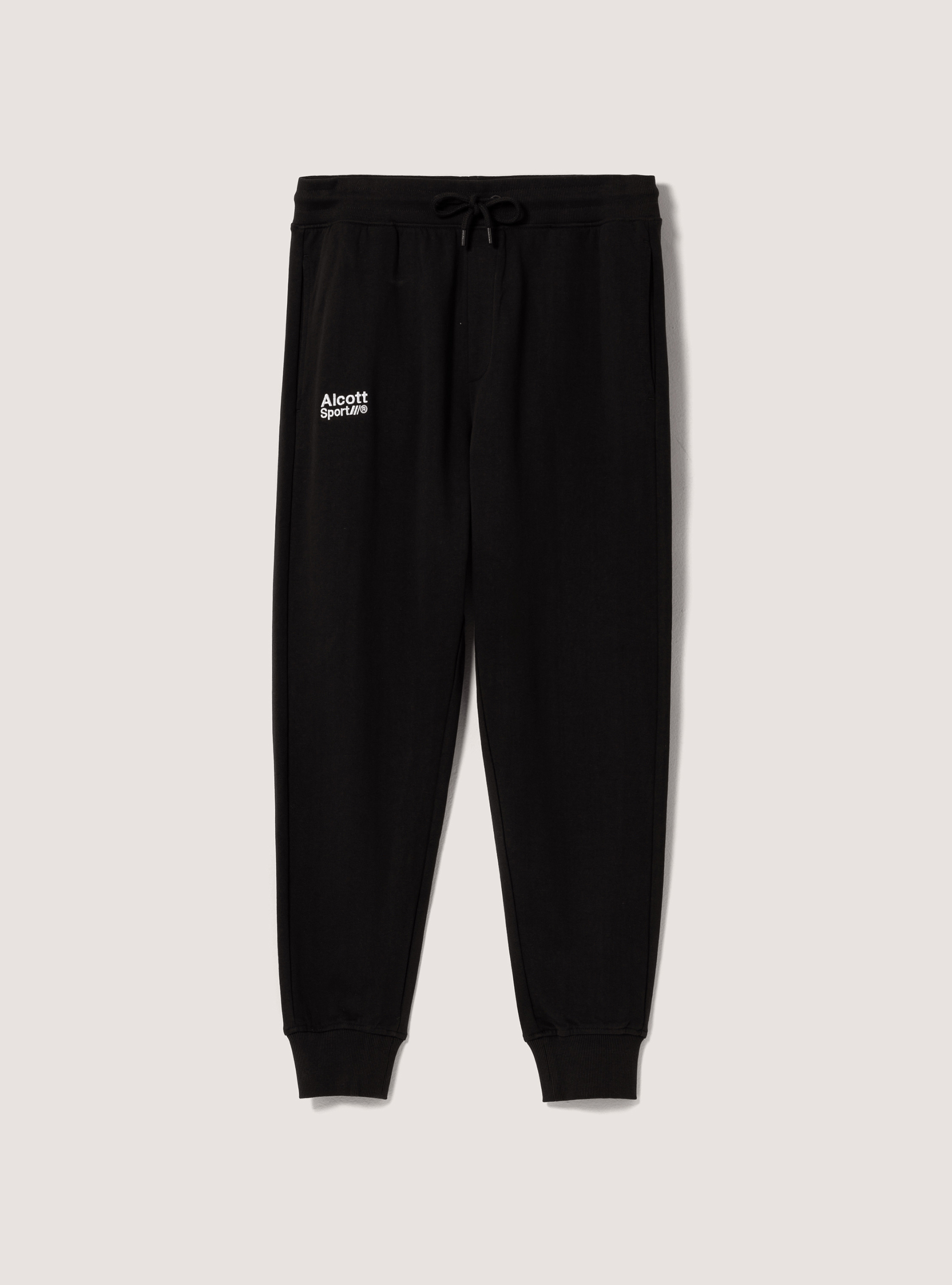 Plush jogger trousers, BLACK