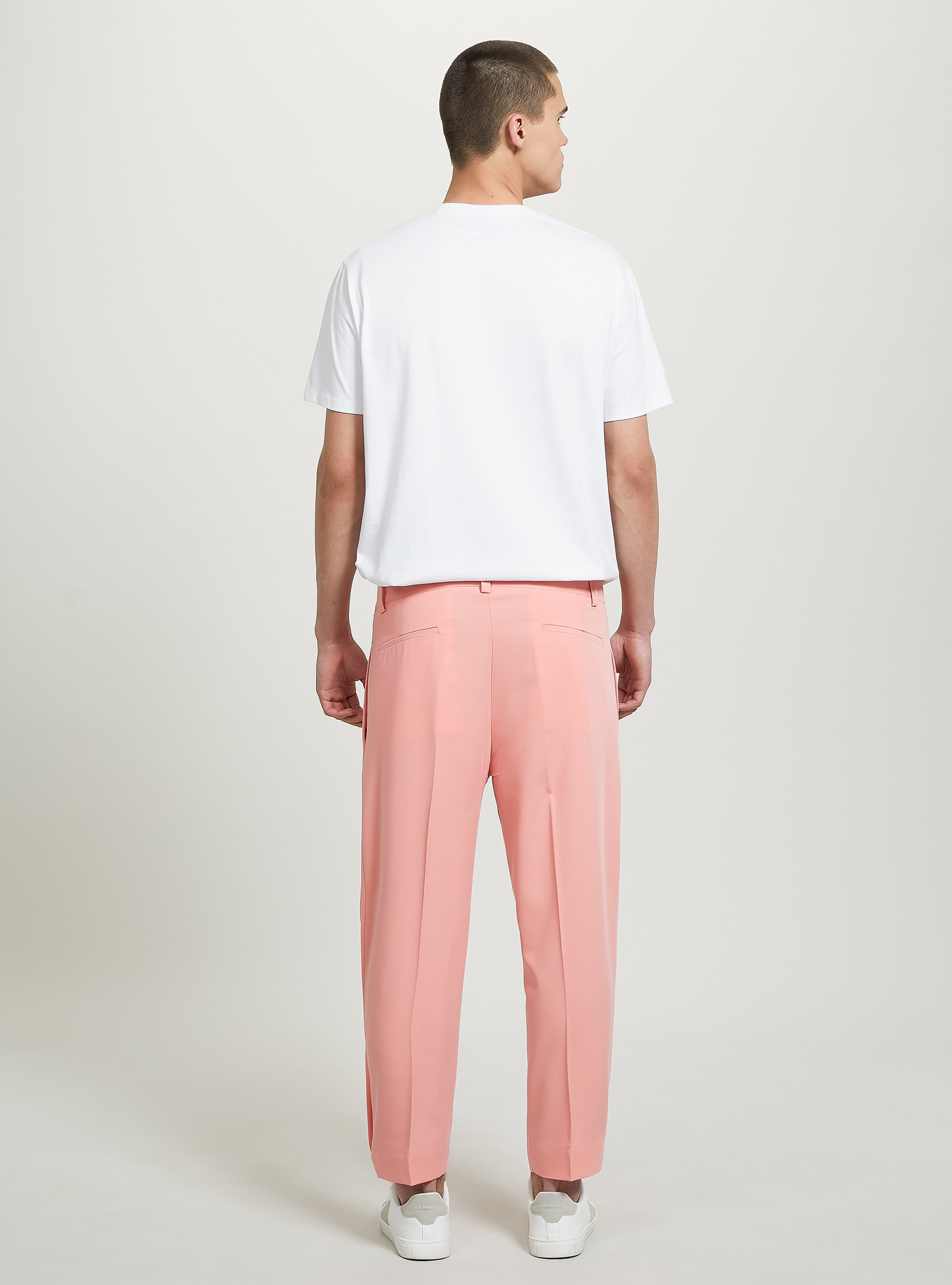 Pantaloni con doppia pence trasversale, OR3 ORANGE LIGHT