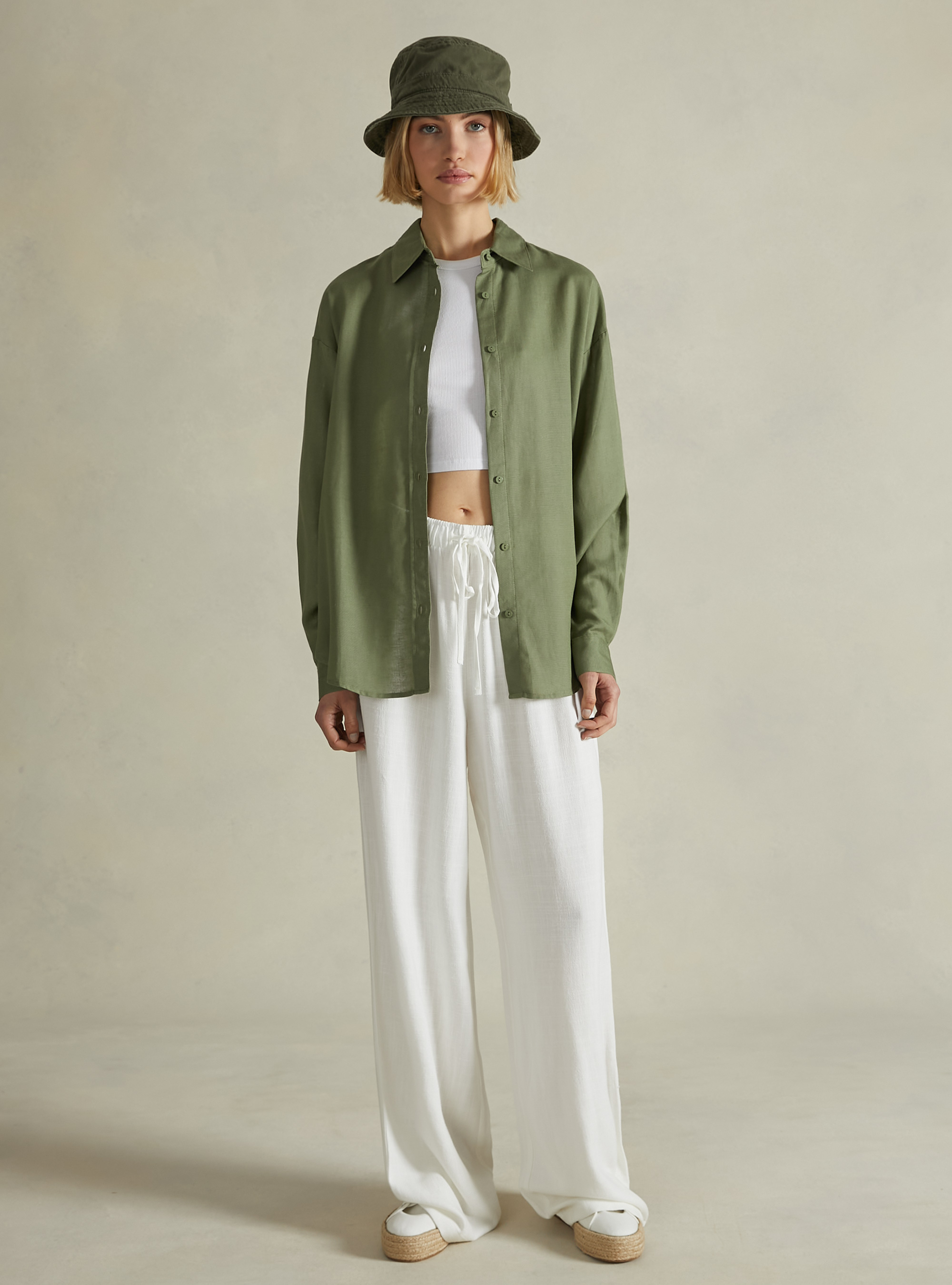 Leinenhemd in bequemer Passform, KY2 KAKY MEDIUM