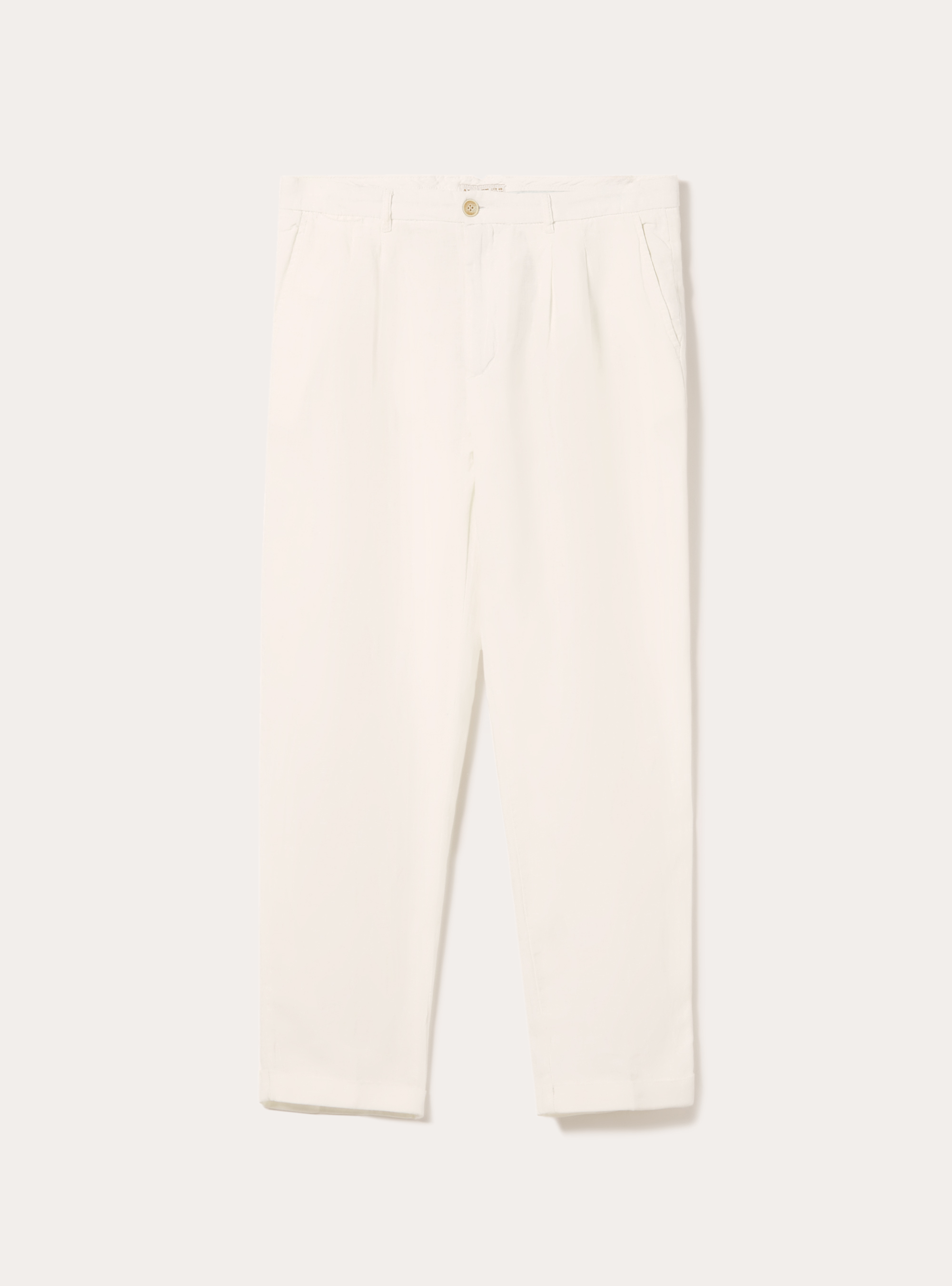 Pure linen chinos, WH2 WHITE