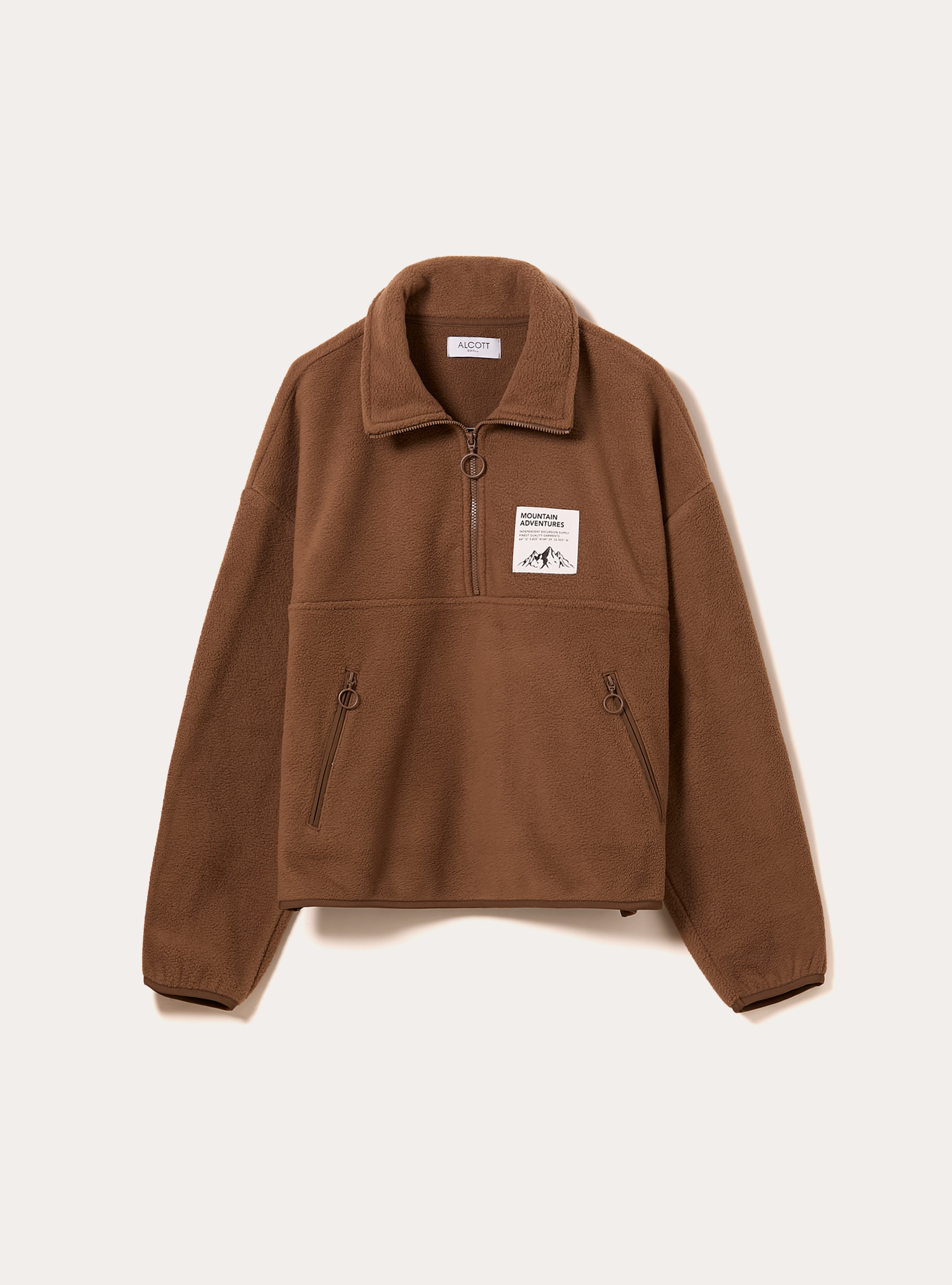 Felpa fleece adventures, BR2 BROWN MEDIUM