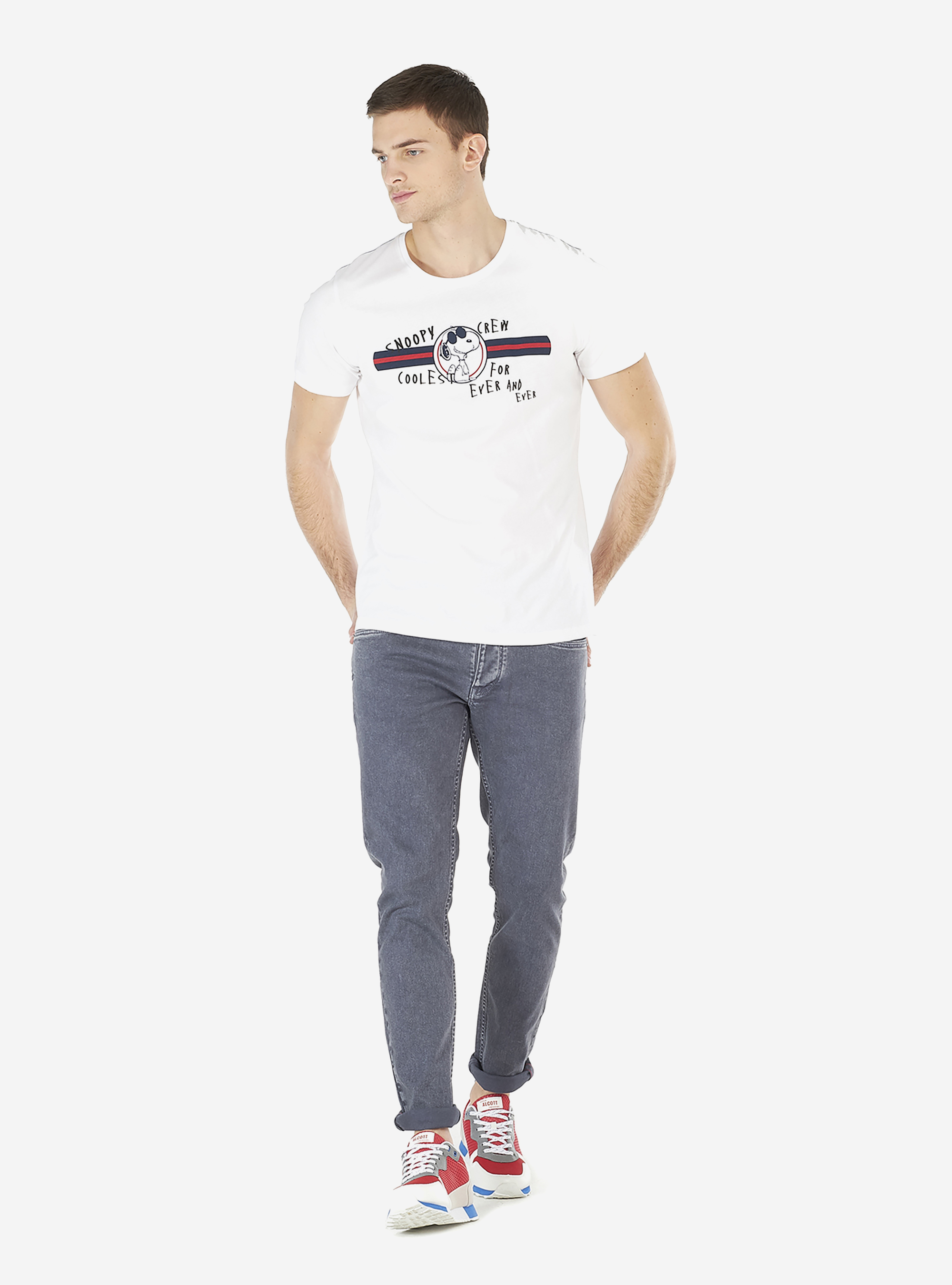 Pantalons twill stretch, C204 BLU NAVY