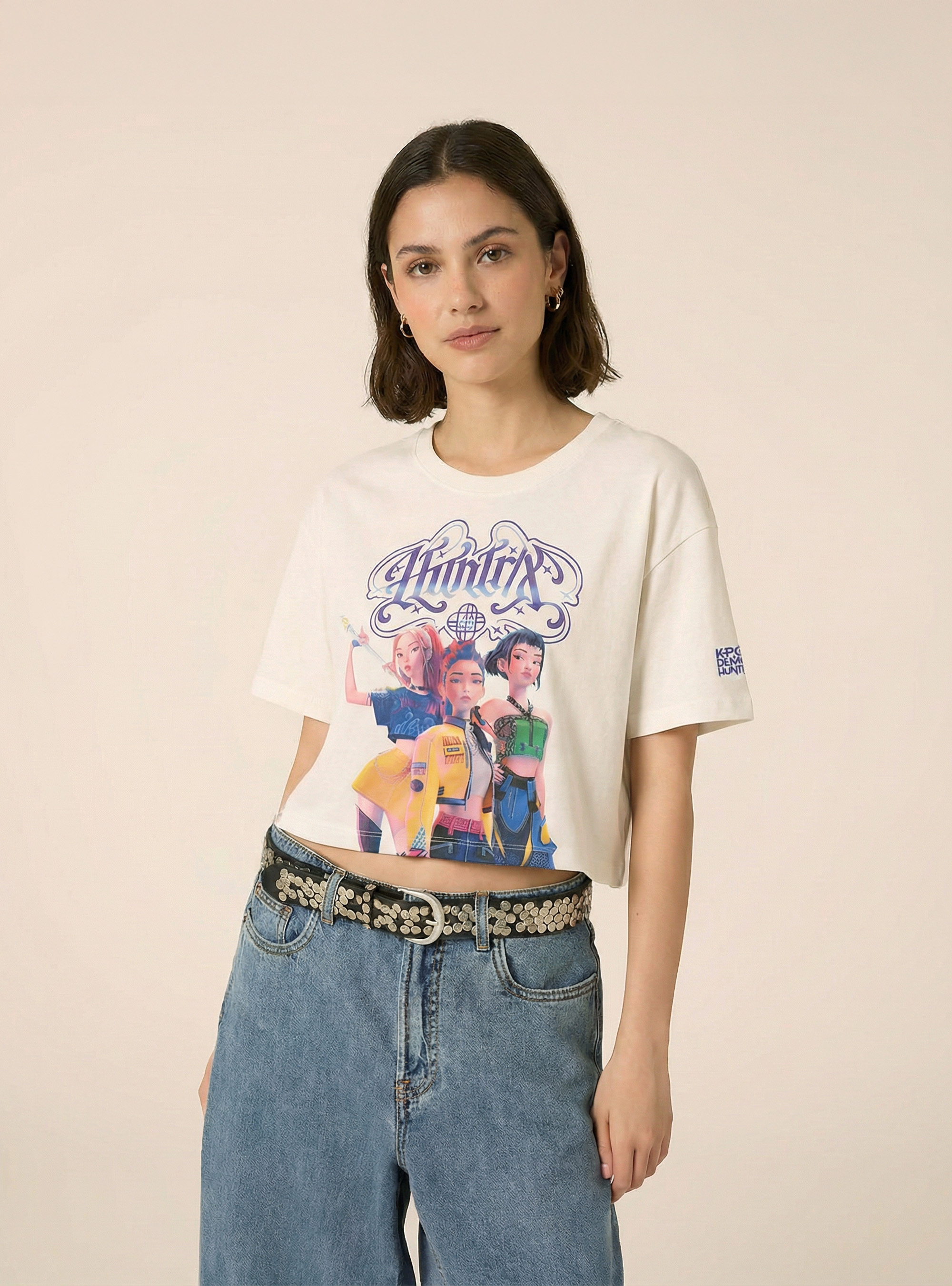 T-shirt Licence KPop Demon Hunters, WH2 WHITE