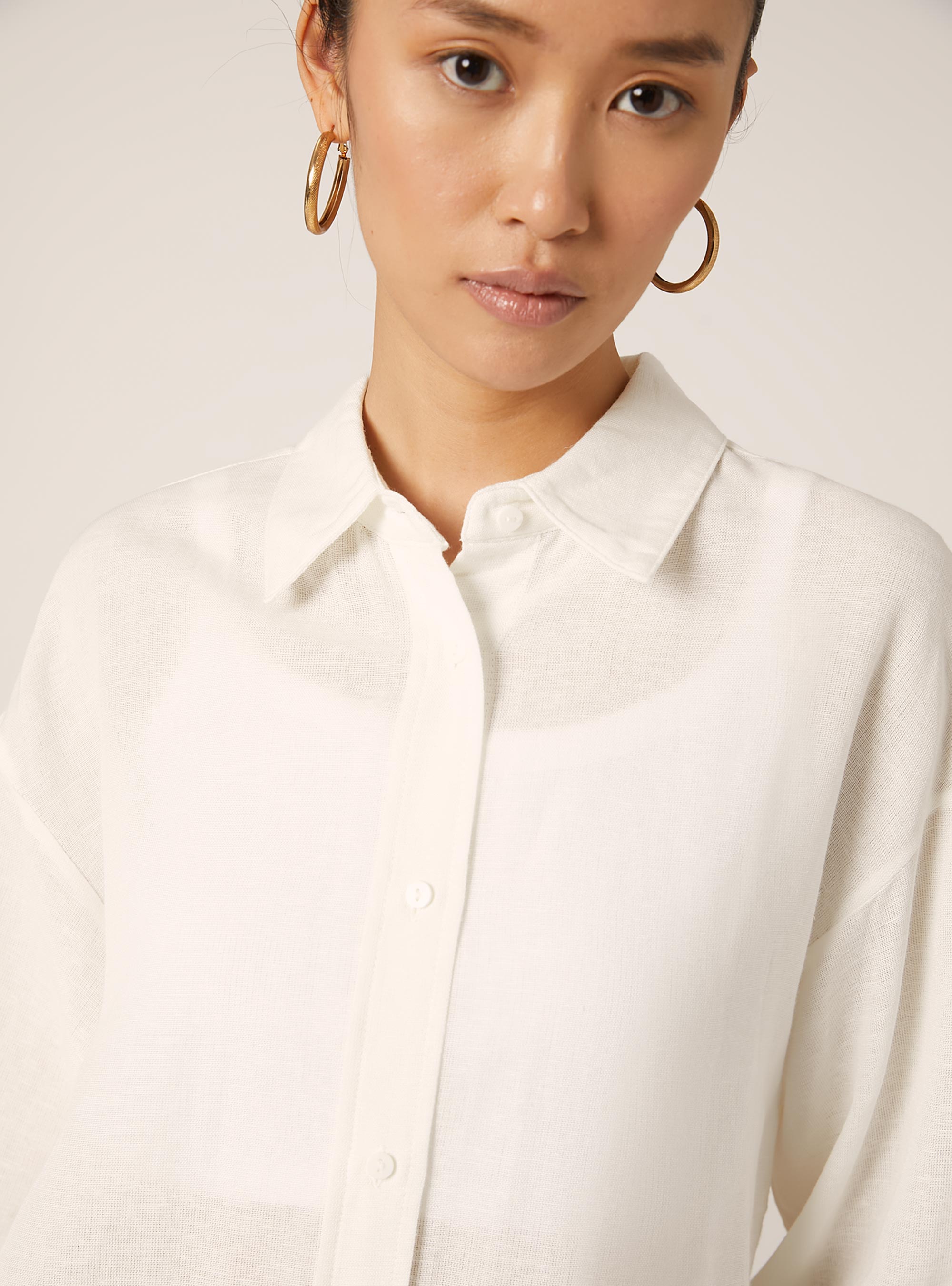 Leinenhemd in bequemer Passform, WH2 WHITE