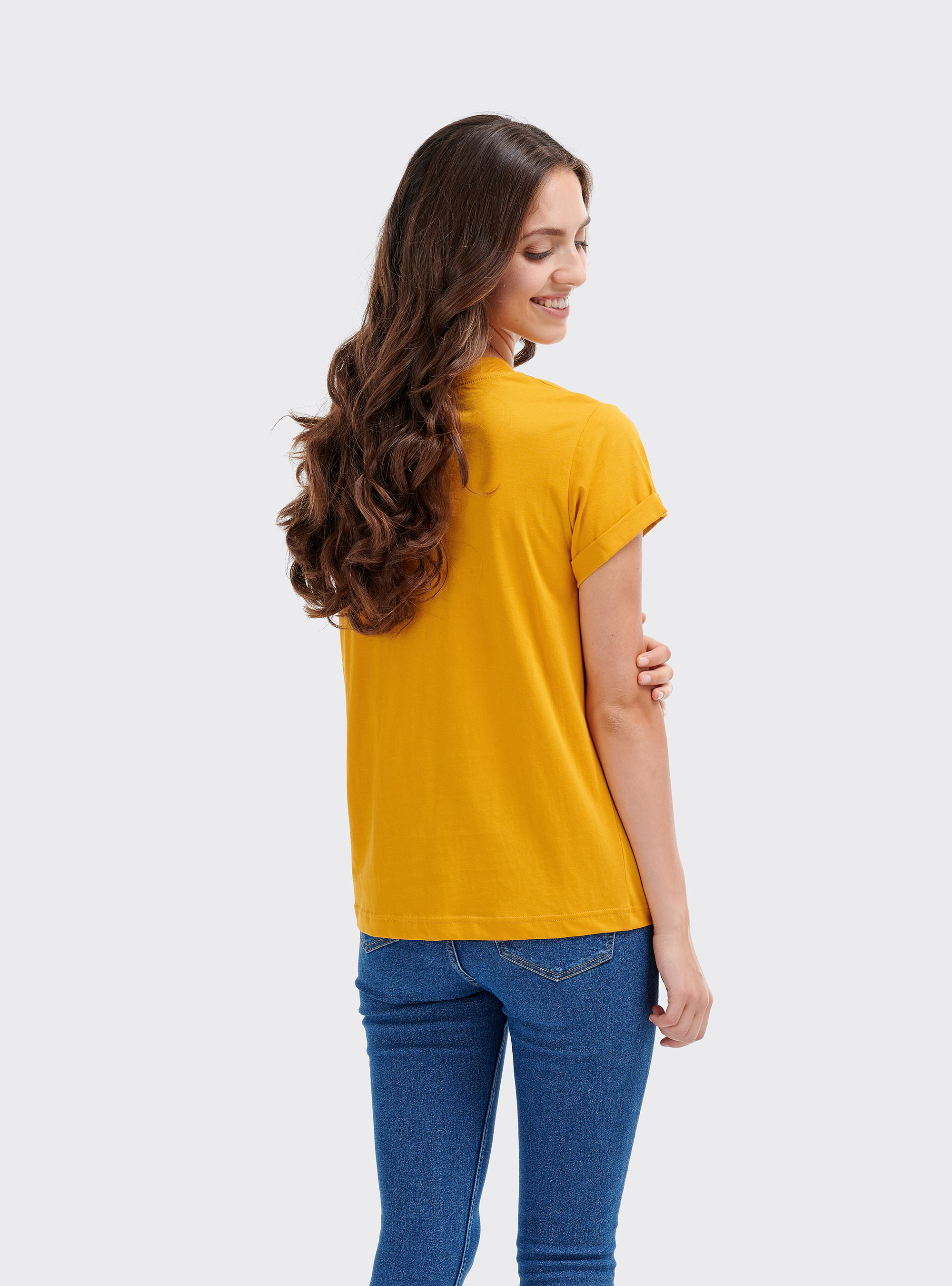 WOOL PRINCE OF WALES  TROUSERS WITH DOUBLE PLEATS, C719 SENAPE