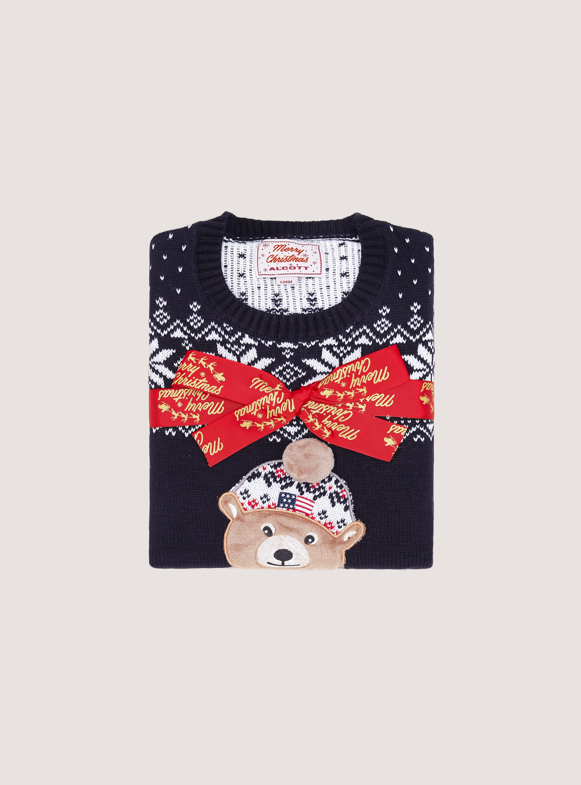 Jersey de peluche Colecci&oacute;n Familiar de Navidad, NA1 NAVY DARK