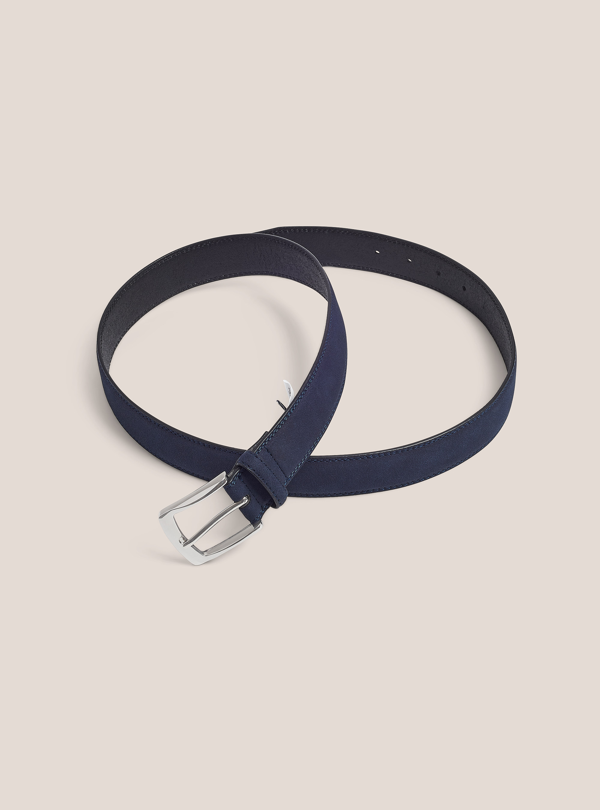 Cintura effetto camoscio, AZUL MARINO