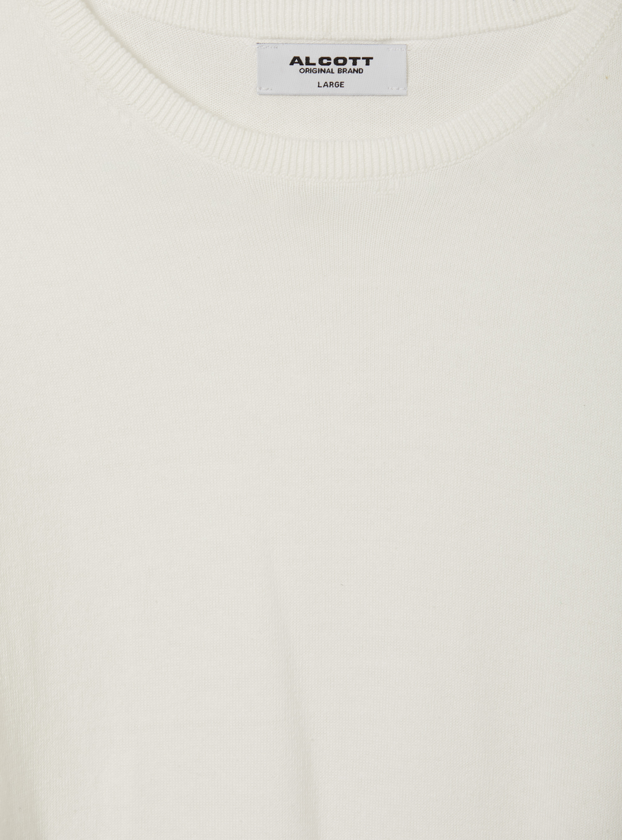 Short-sleeved cotton pullover, WH2 WHITE