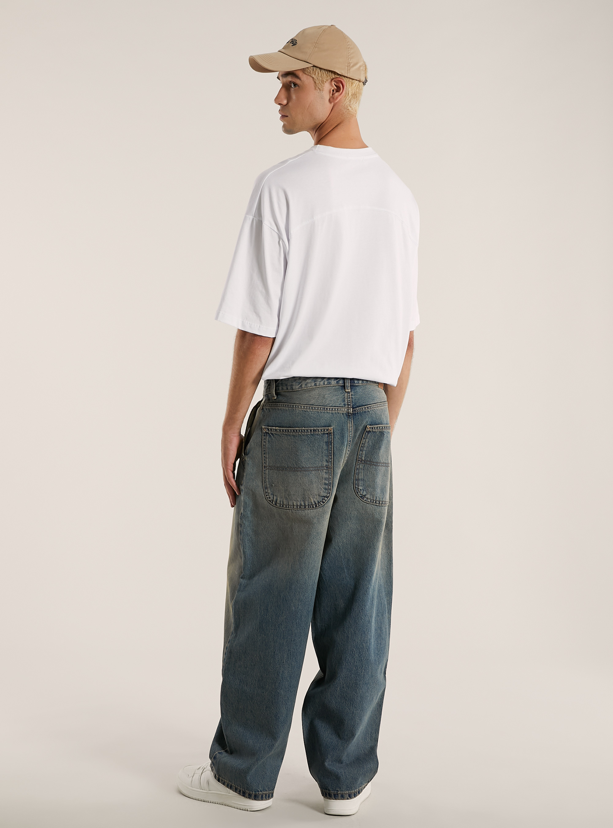 Vaqueros skater baggy fit, D003 MEDIUM BLUE