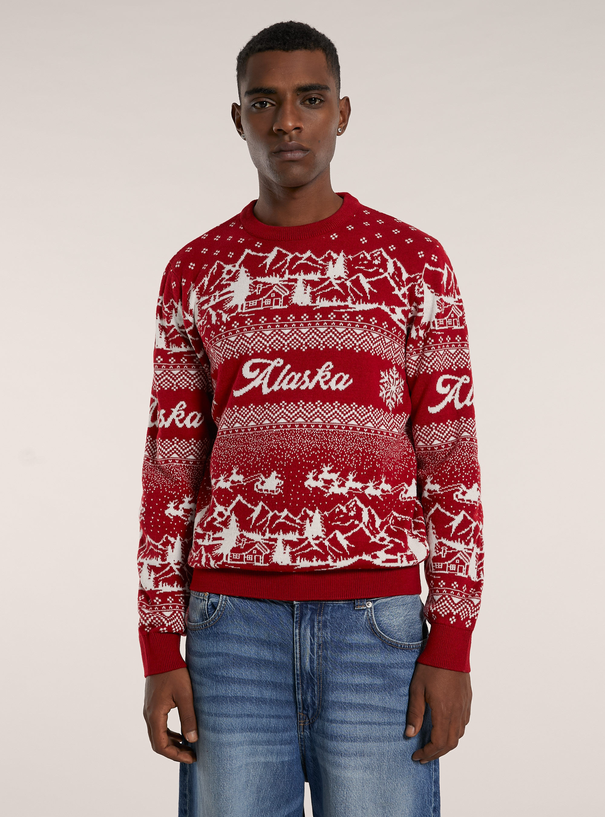 Pullover Christmas Family Collection, ROSSO