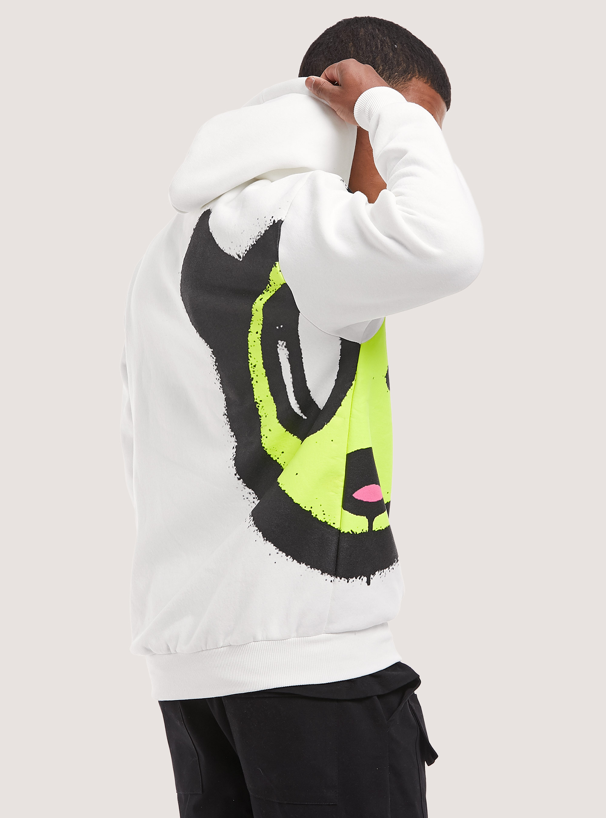 Felpa con stampa Smile Collection, WH2 WHITE