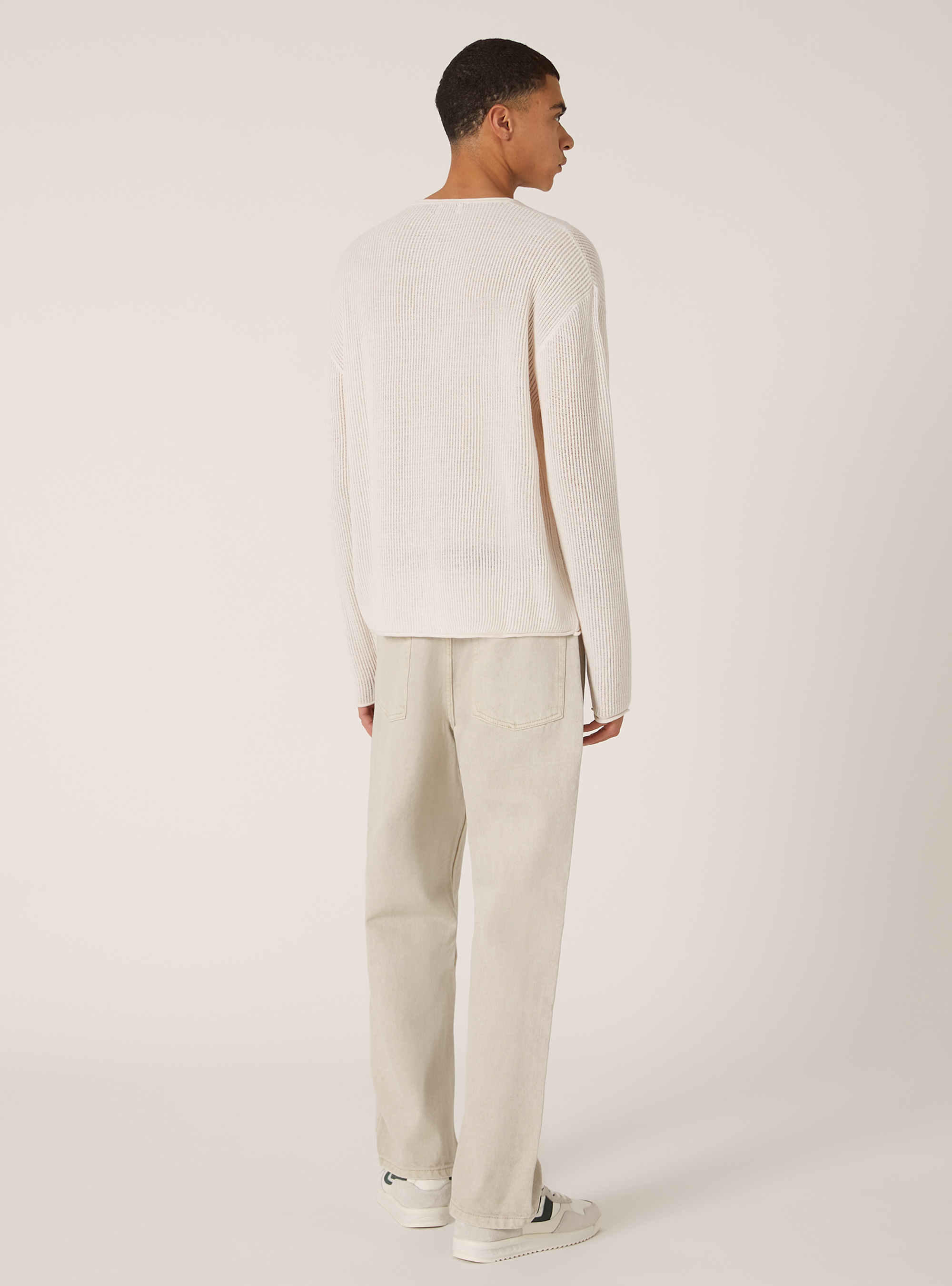 Openwork pullover, WH2 WHITE