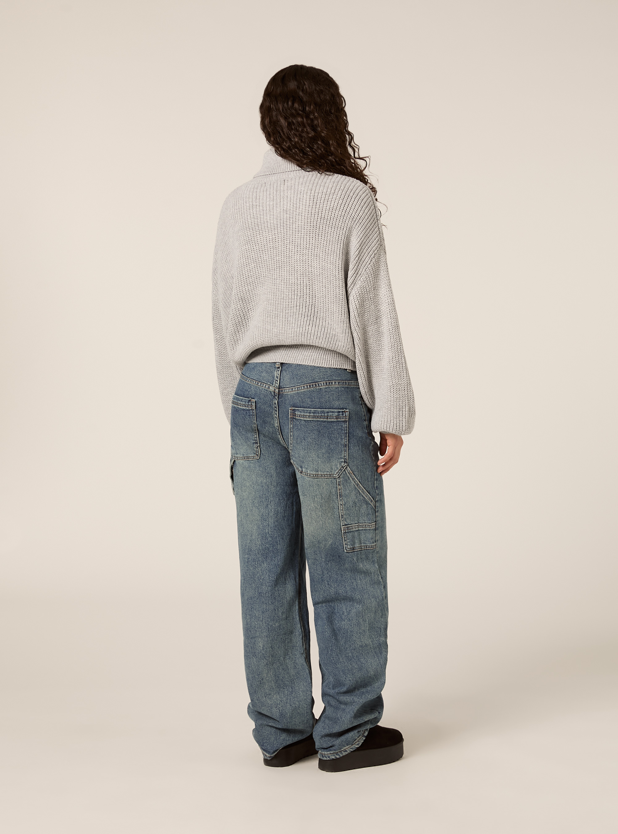 Maglia a collo alto, MGY2 GREY MEL MEDIUM