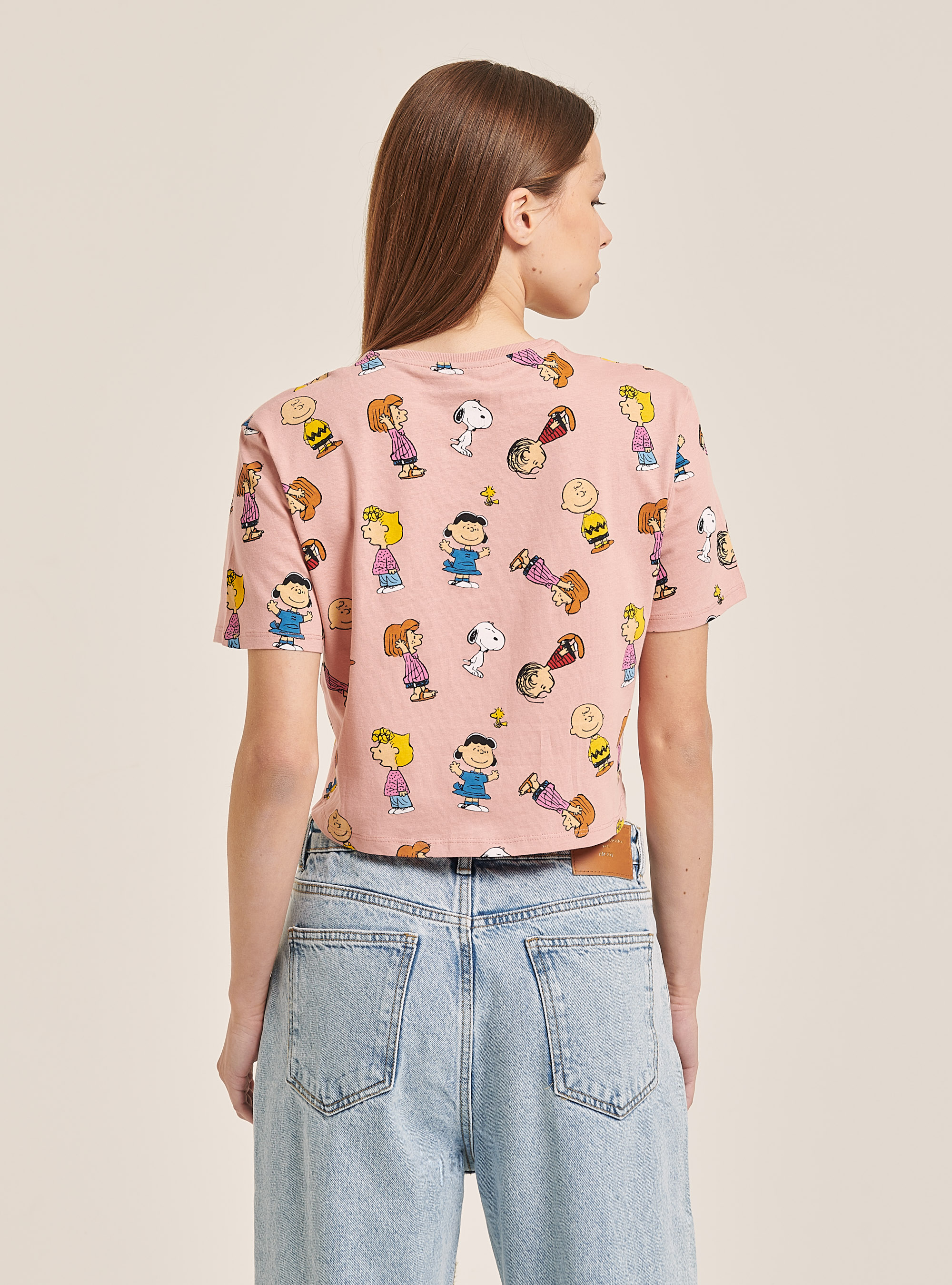 Peanuts x Alcott T-shirt, PINK
