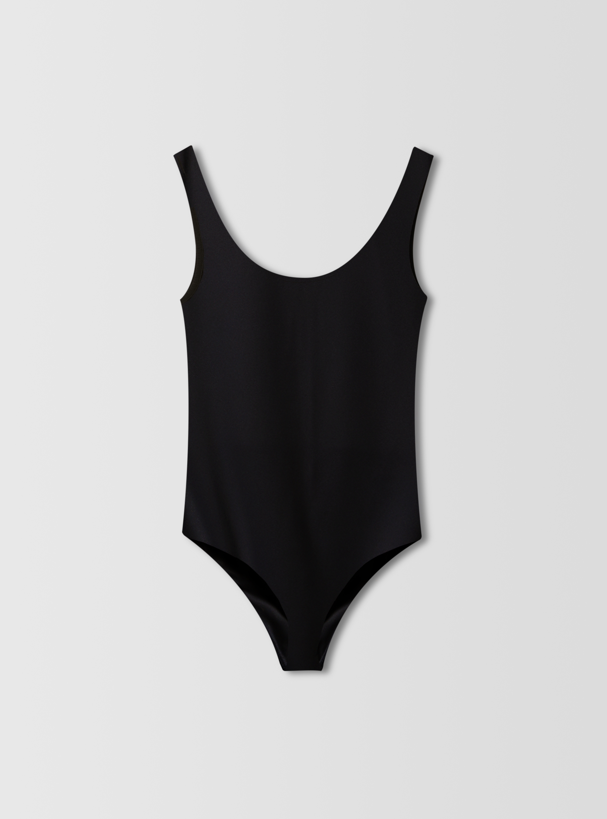 Single stretch jersey bodysuit, BK1 BLACK