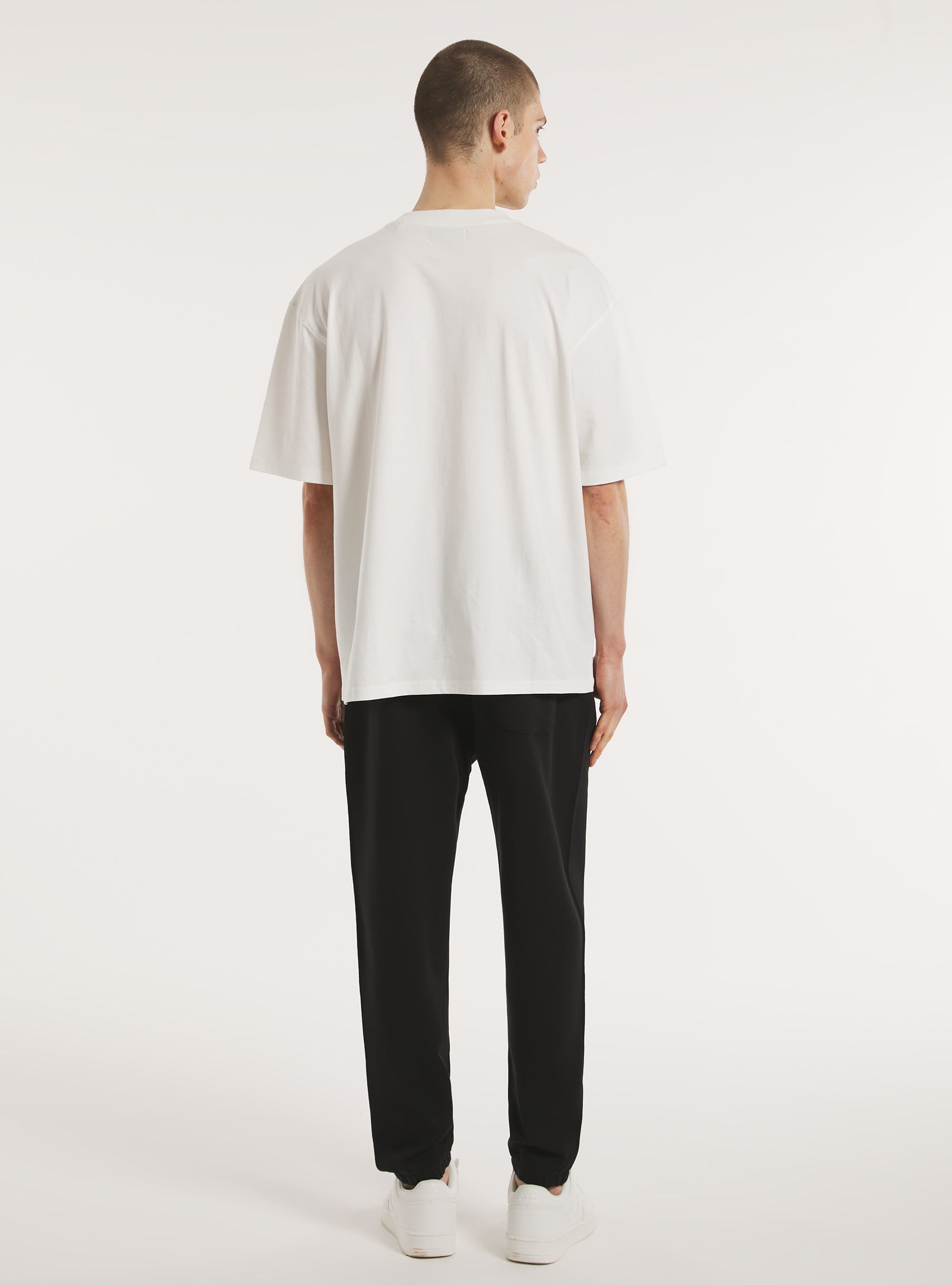 Plush jogger trousers, BK1 BLACK