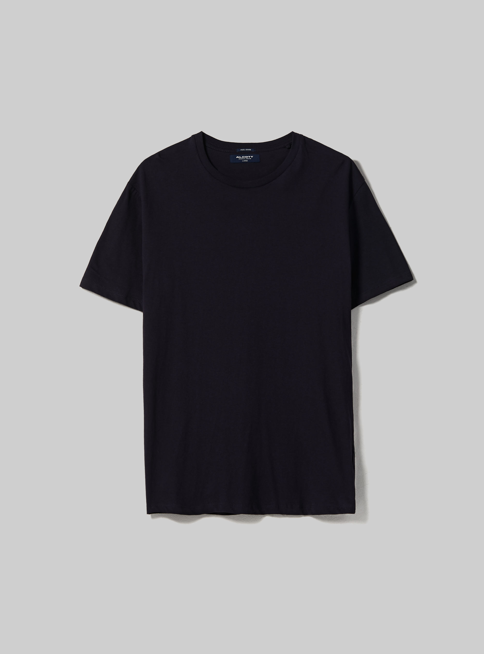 Basic cotton T-shirt, BLUE NAVY
