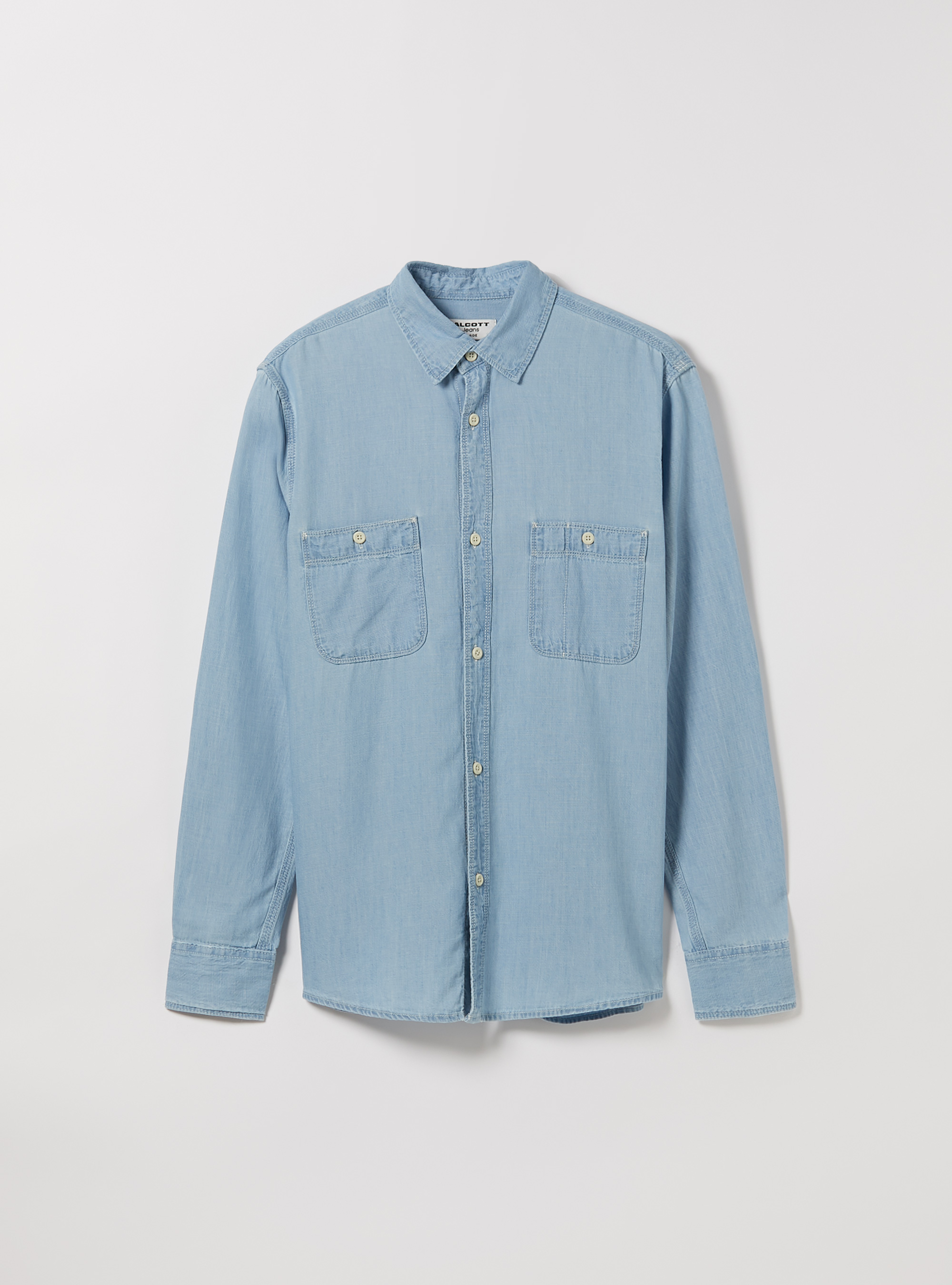 Lightweight denim shirt, D006 AZURE