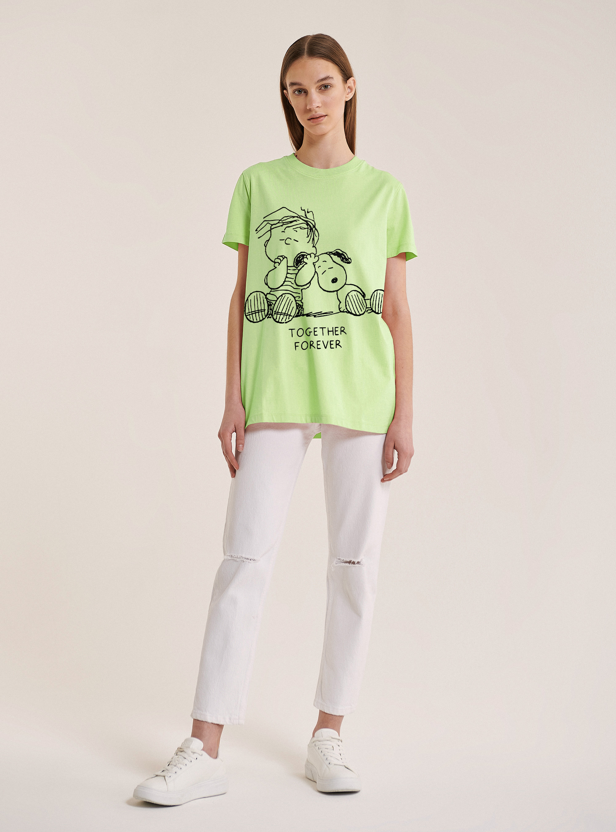 Peanuts x Alcott T-shirt, C6707 PASTEL GREEN