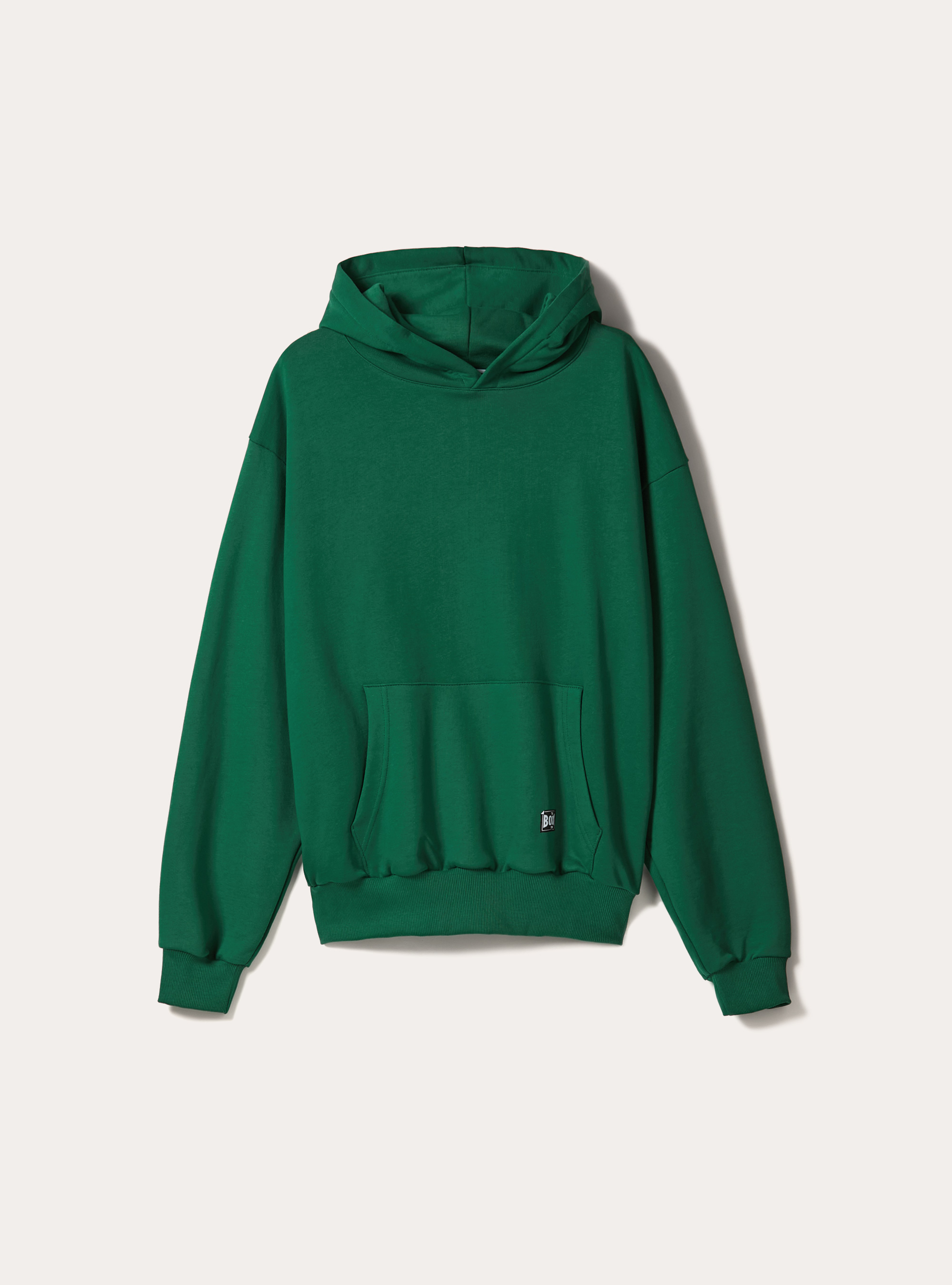 Boxy fit hoodie, GN2 GREEN MEDIUM