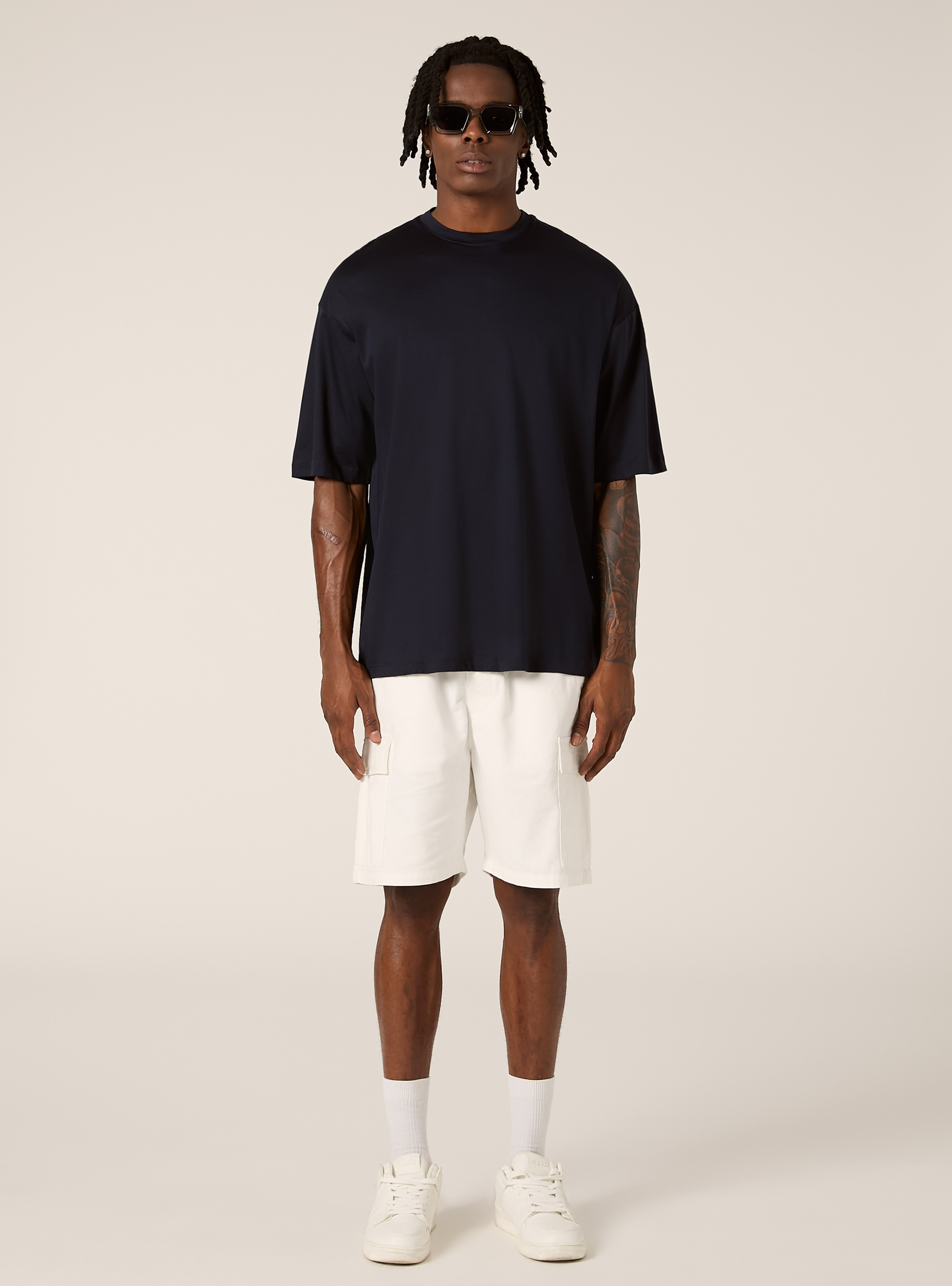 Boxy fit T-shirt, NA1 NAVY DARK