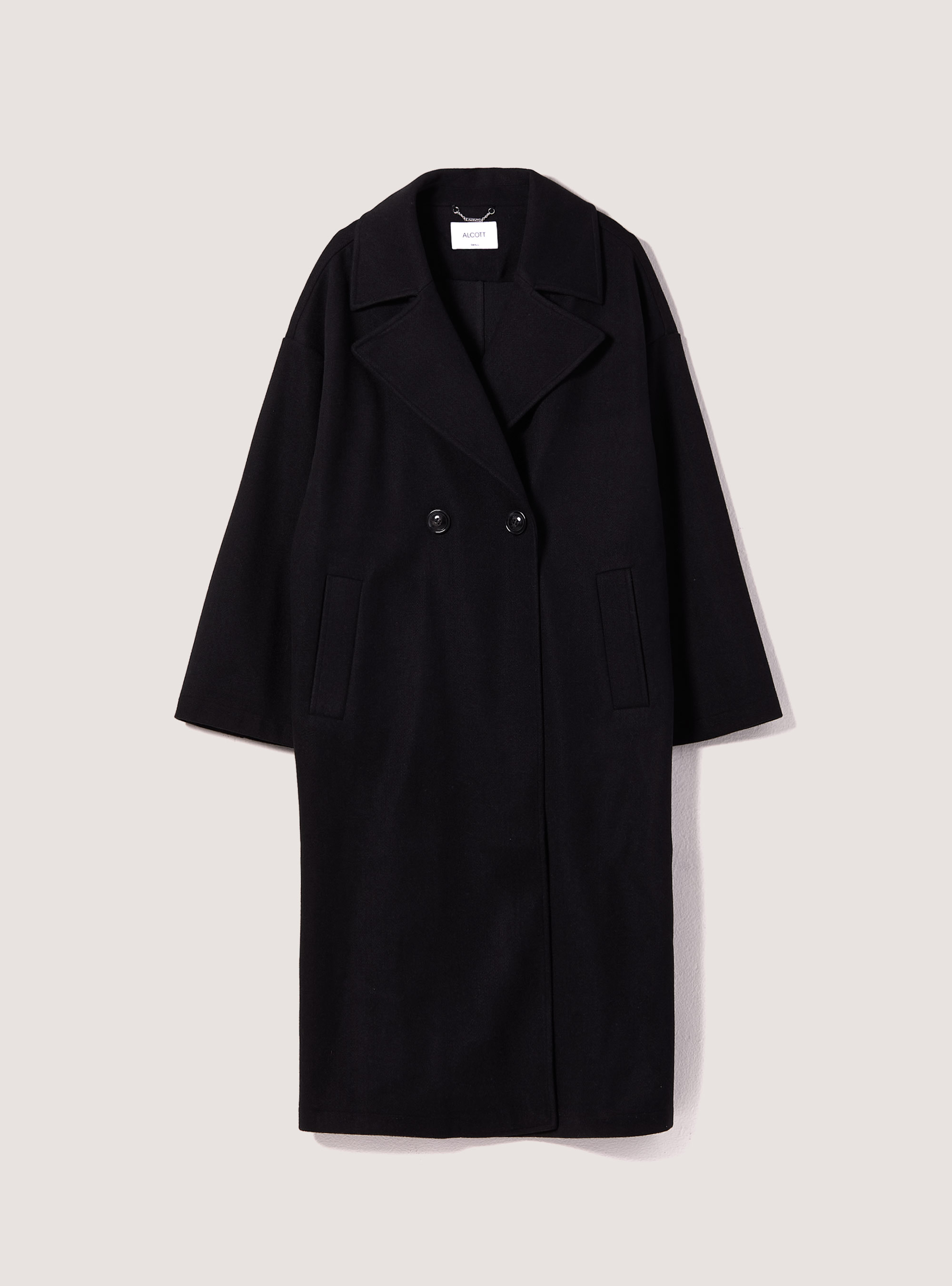 Cappotto oversize maglia garzata