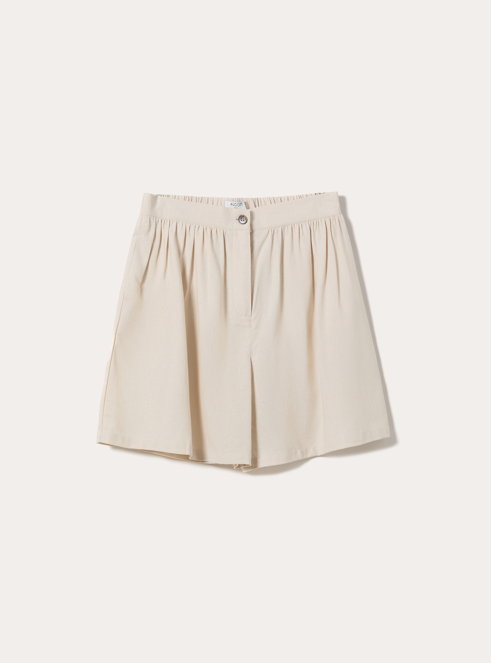 Shorts con elastico sul dietro, BG2 BEIGE MEDIUM